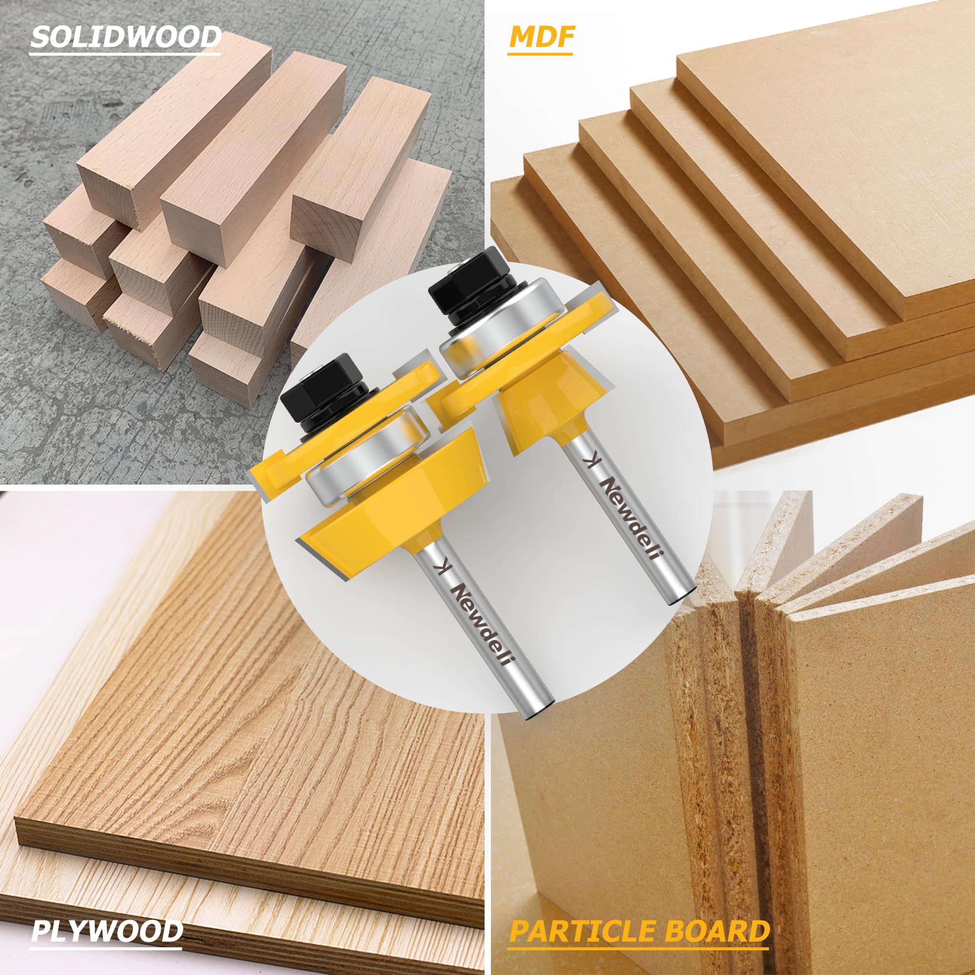 Shaker Rail & Stile Router Bits - Woodworking Set -5