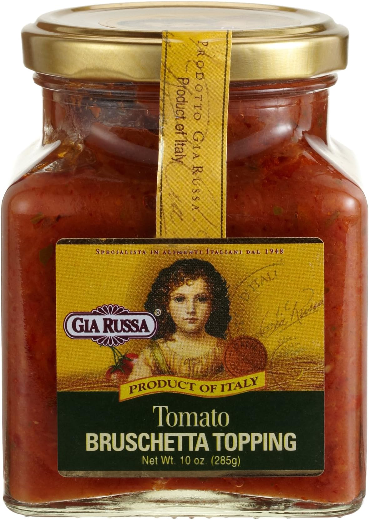 Gia Russa Tomato Bruschetta Topping, 10-Ounce Glass Jars (Pack of 3)
