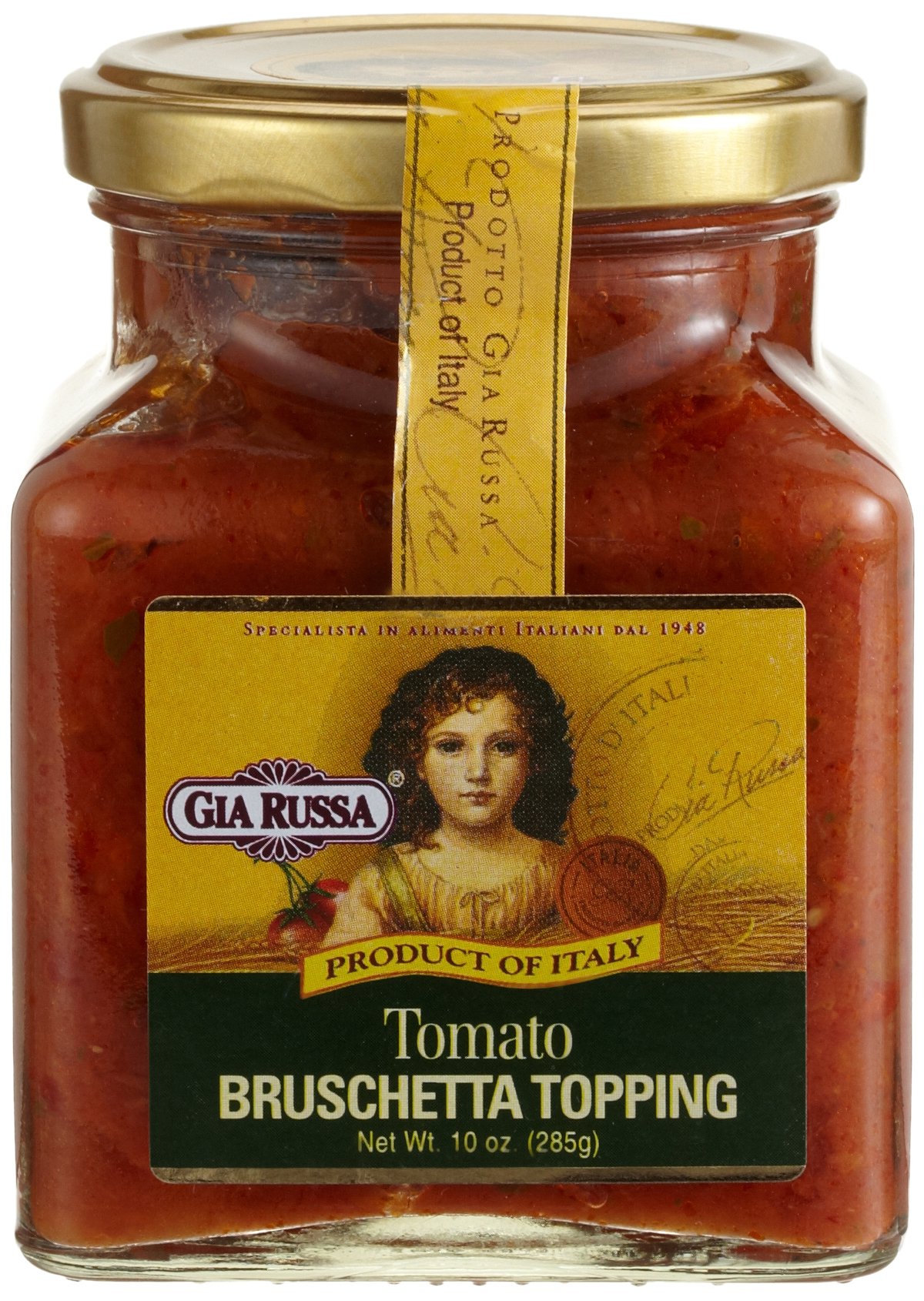 Gia Russa Tomato Bruschetta Topping, 10-Ounce Glass Jars (Pack of 3)