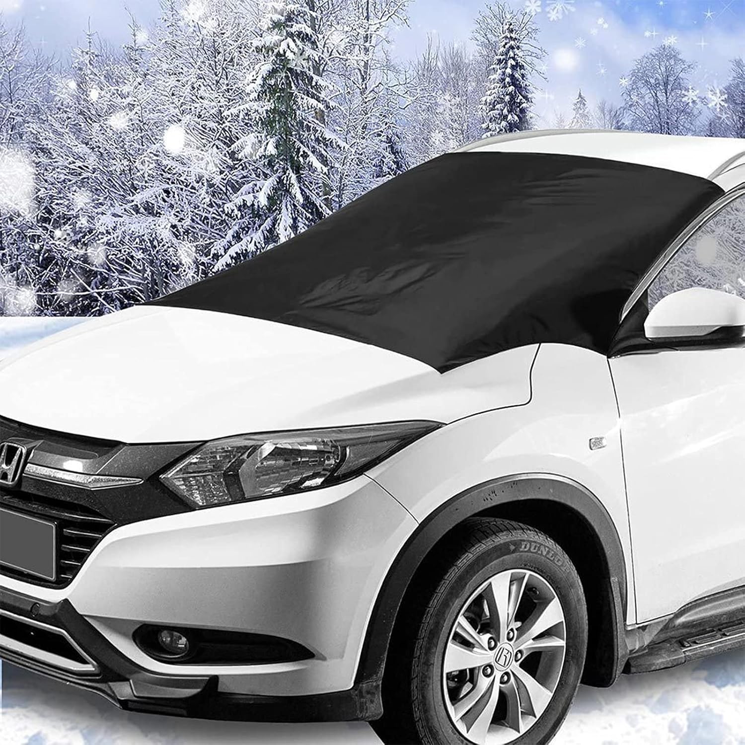 車のフロントガラスカバー 車のフロントガラス冬の霜カバー氷のフロントガラスカバーフロントガラスプロテクター一年中理想的で 霜や雪から保護します 高品質新品 夏に車を涼しく保ち
