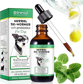 Onznoz Dog Deworming Liquid, Natural Plant Deworming Drops for Dogs, 100% Natural, Promotes Intestinal Health and Hygiene, Improves Digestion, Strengthens Immunity, 60 ml product image