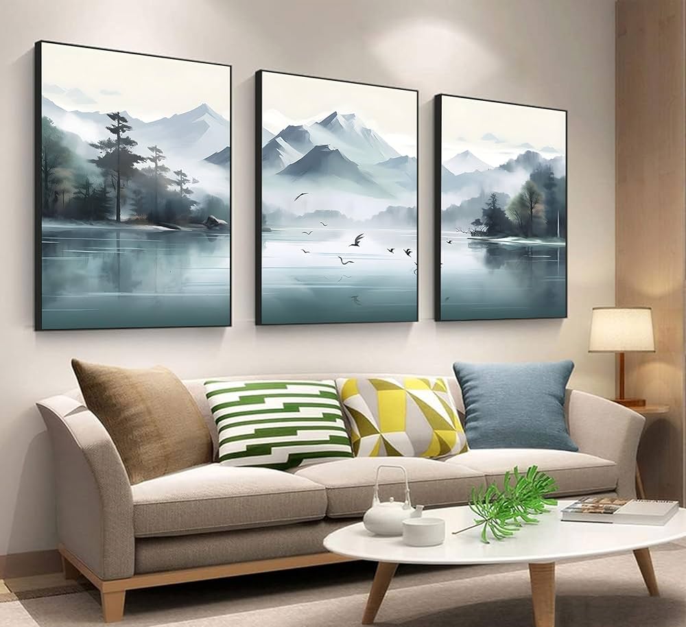 絵画　山 小山潔 絵画 信州路北アルプス 絵画 – NISHIKINO VINTAGE KYOTO