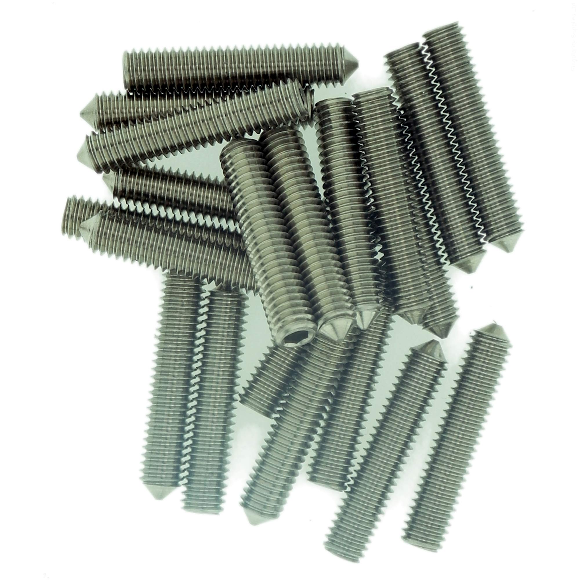 Singularity Supplies M5 (5Mm X 35Mm) Hex Socket Grub Screw (Cone Point) - Stainless Steel (A2) (Pack Of 20)