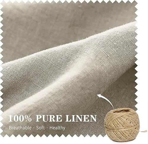 Miniatura 2 de Simple&Opulence - Funda de almohada lumbar 100% lino, 12 x 20 pulgadas, 2 fundas rectangulares decorativas, para sofá, cama, dormitorio, salón,