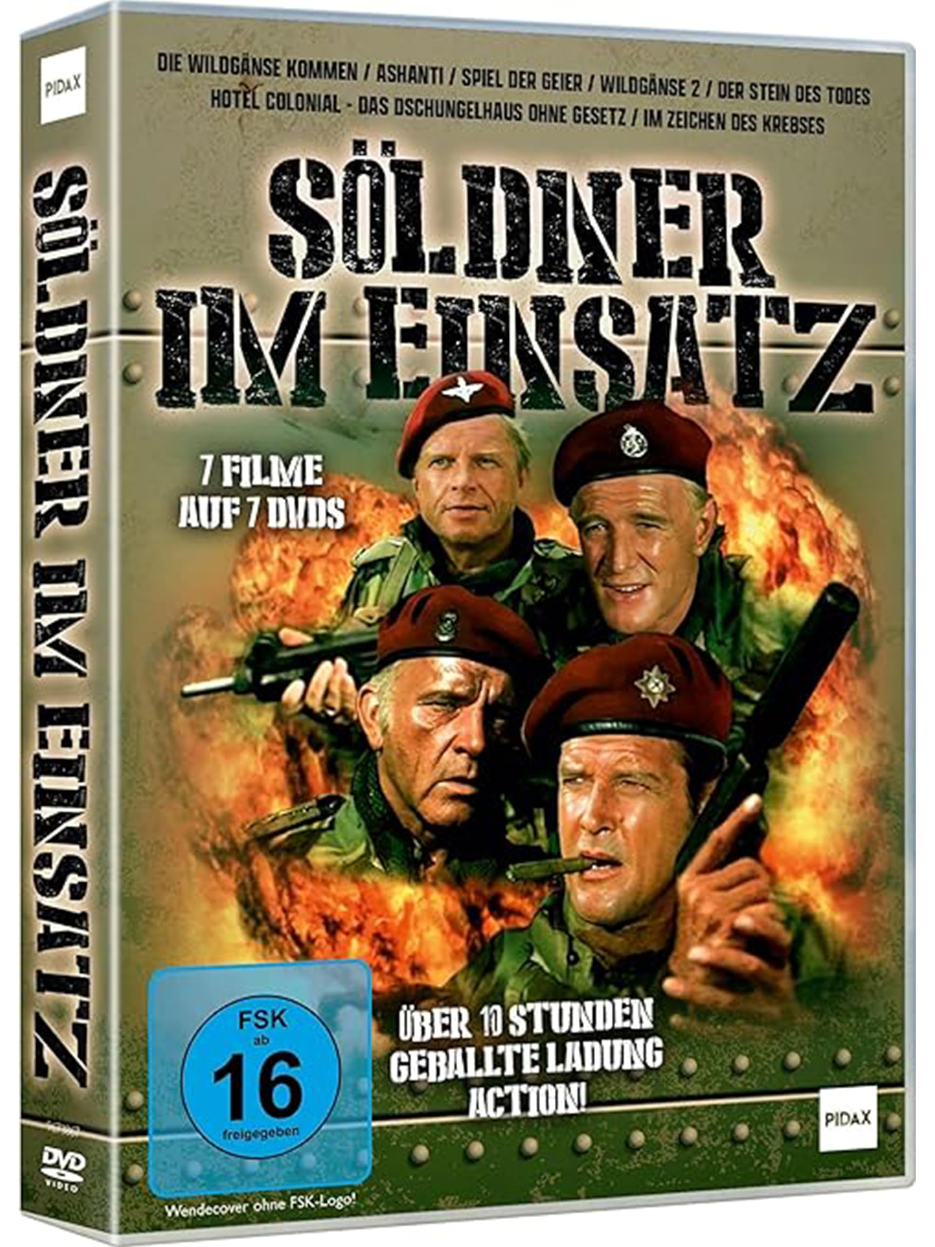 Söldner Filmklassiker Box (7 Söldnerfilme mit Starbesetzung) Erlebe die geballte Action mit dem Söldnerkommando im Einsatz (Pidax Film Edition)