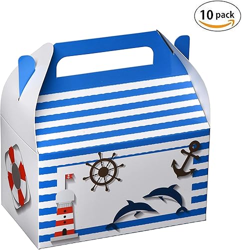 Miniatura 3 de Hammont Cajas de papel (10 unidades) - Cajas de galletas para regalos de fiesta, bonitos diseños, perfectas para fiestas y celebraciones, 6.25 x