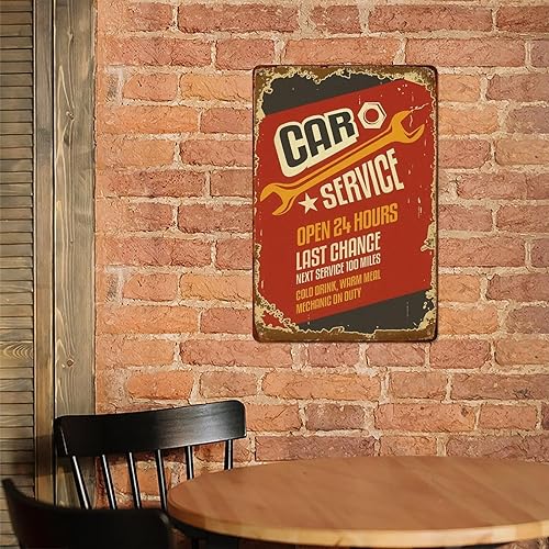 Miniatura 5 de Retro Auto Repair Shop Decor Wall Decor Aluminum Tin Signs Metal Posters for Kitchen Bar Room Bedroom Bathroom Decoration 8x12 Inches