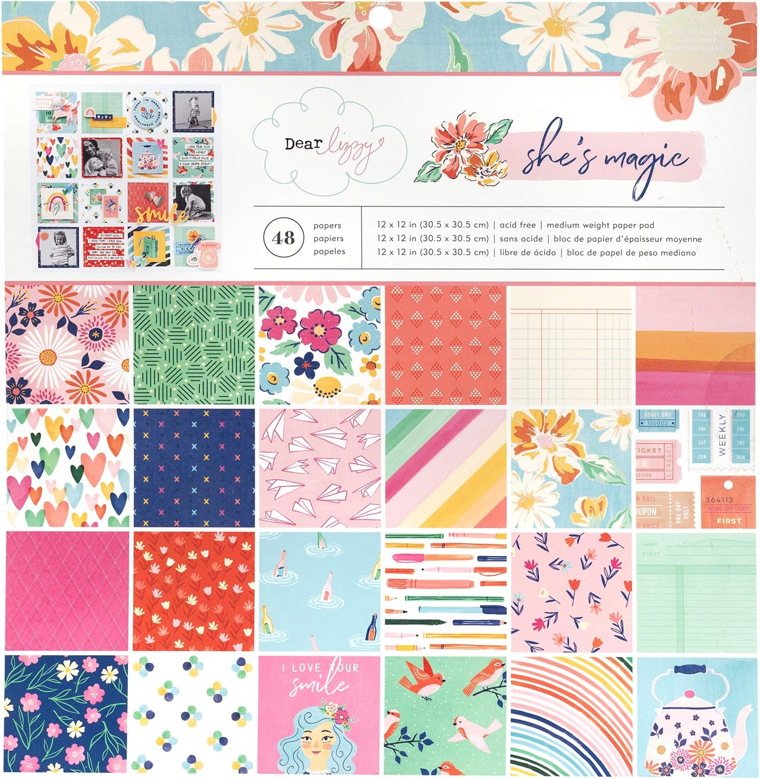 Dear Lizzy Holographic Foil Paper Pad