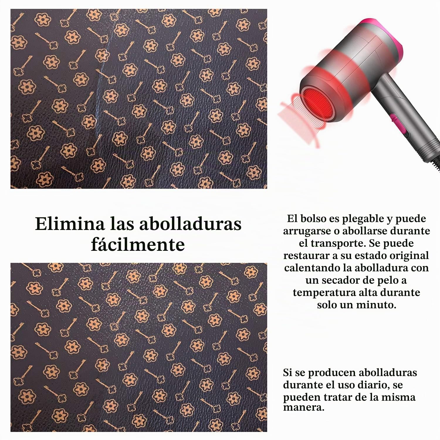 Adriene's Choice Transportador de Mascotas de Lujo, Bolsa de Transporte para Cachorros, Bolsa de Transporte para Gatos, Impermeable, de Piel sintética, Viajes al Aire Libre,