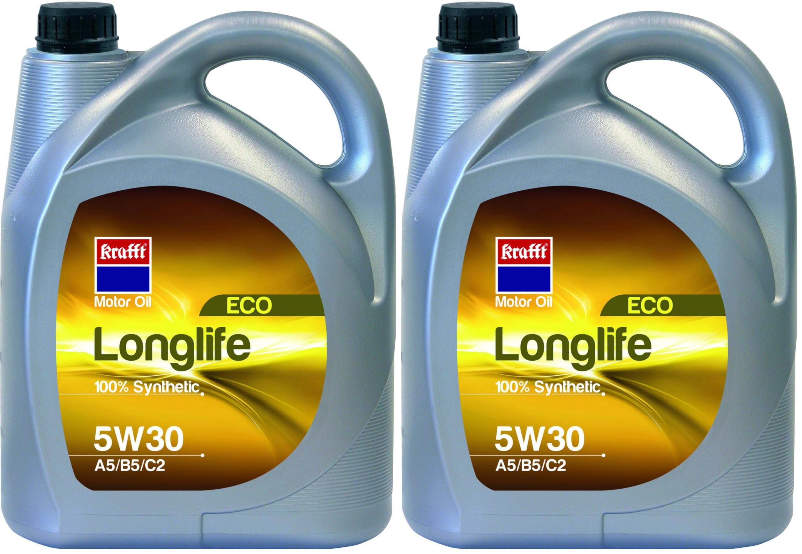 Krafft Aceite Motor 5W30 Longlife Eco Energy para Coches Diésel y Gasolina, 5L (Paquete de 2)