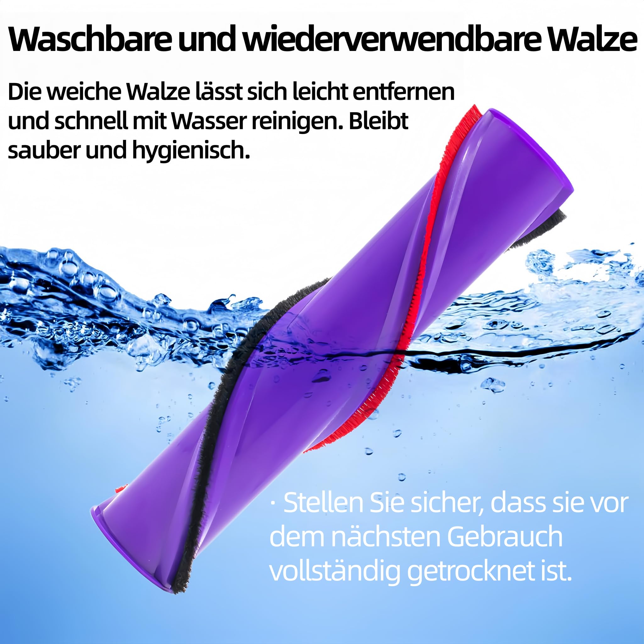 Elektrische Bodendüse Kompatibel mit Dyson V7 V8 V10 V11 V15 Staubsauger, Turbobürste mit Direktantrieb Ersatzteil, Motorhead Bürstenkopf Zubehör für Teppiche, Hartboden, Parkett und Tierhaare