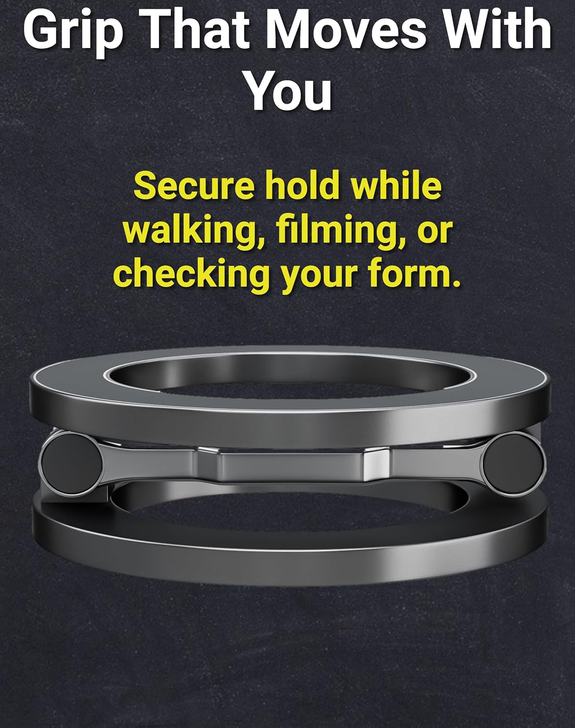 Thick Desk Stand & Dual Magnetic Phone Holder for MagSafe and Android. Magnetic Stand Scroller for iPhone. Dual Magnet Mount for Gym, Office, and Home Use - Not for Pocket - Image 6