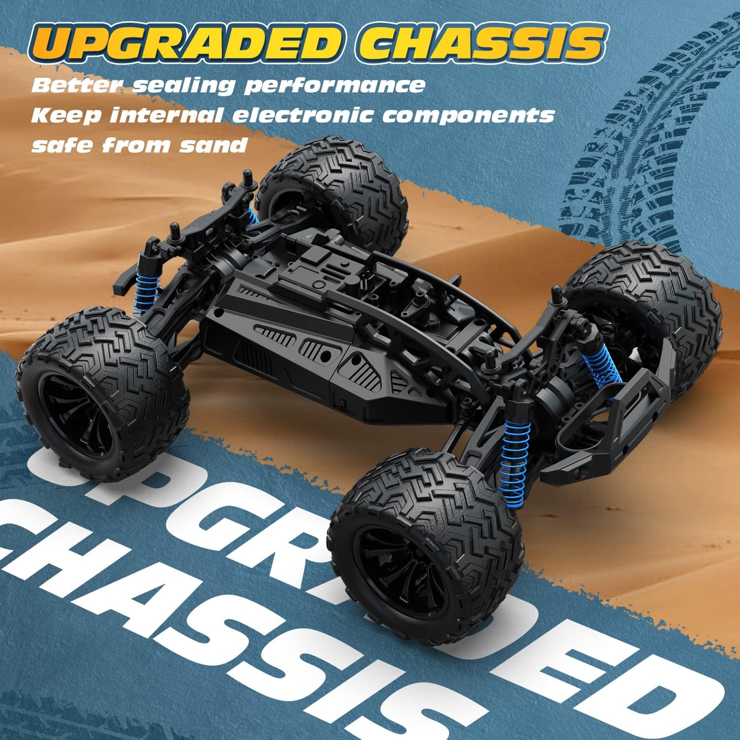Upgraded Chassis of DEERC 001E RC Car