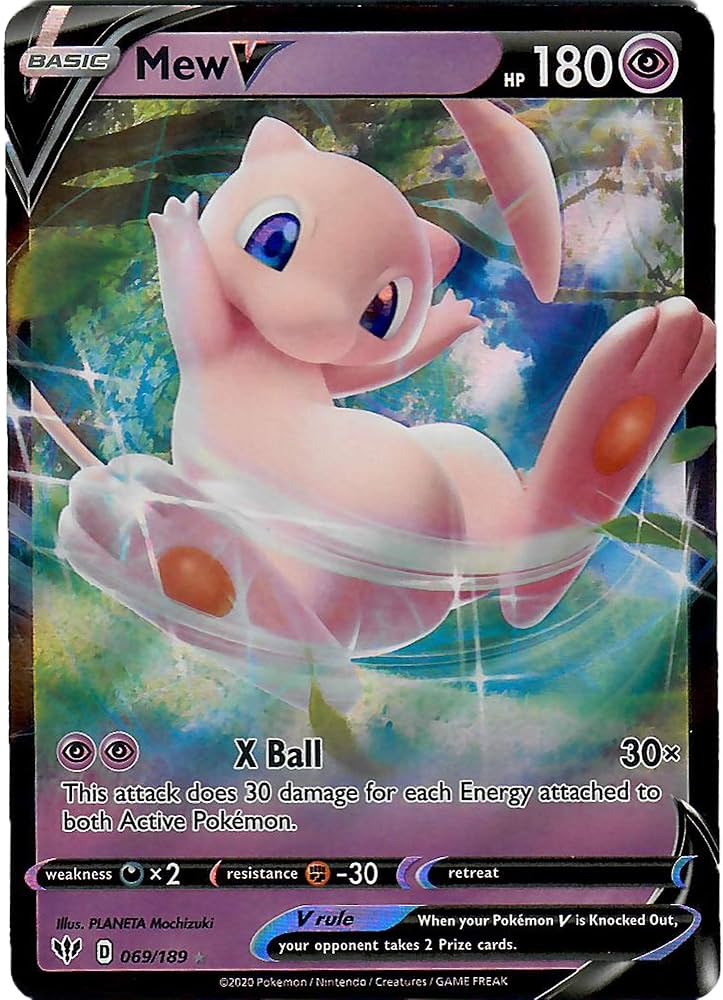 Amazon.com: Mew V - 69/189 - Ultra Rare Sword & Shield Darkness Amazon.com: Mew V - 69/189 - Ultra Rare Sword & Shield Darkness