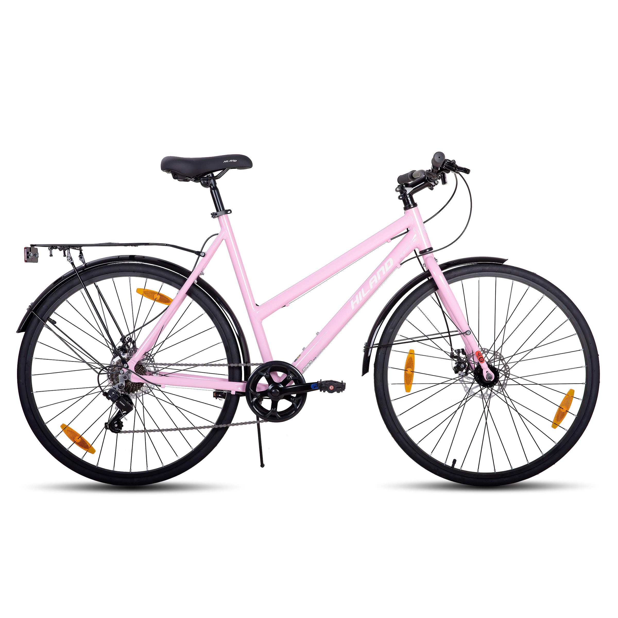 Amazon | HILAND 自転車 クロスバイク 700x32cタイヤ シマノ製7段変速 