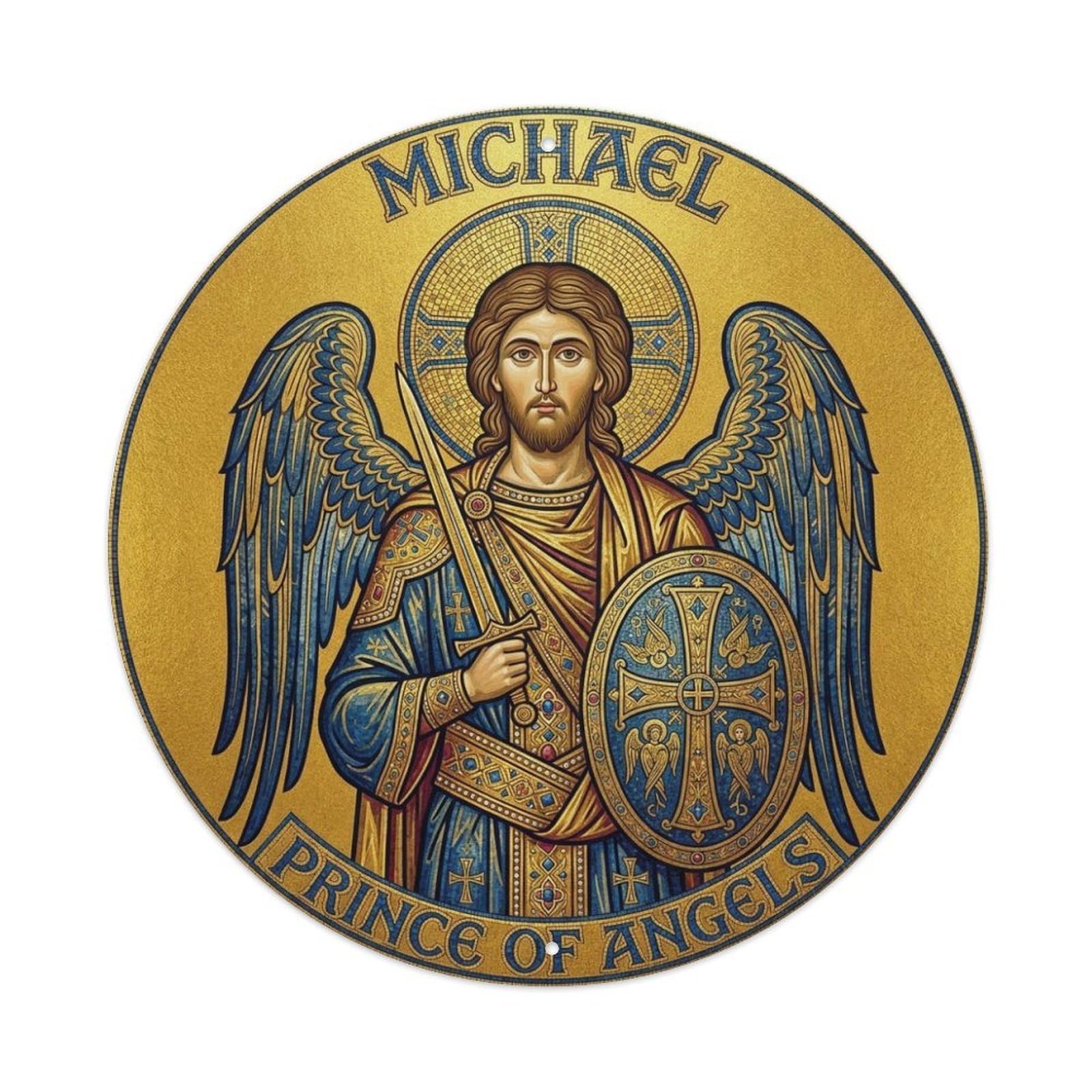 St Michael Archangel Prince of Angels Defender Metal Tin Sign