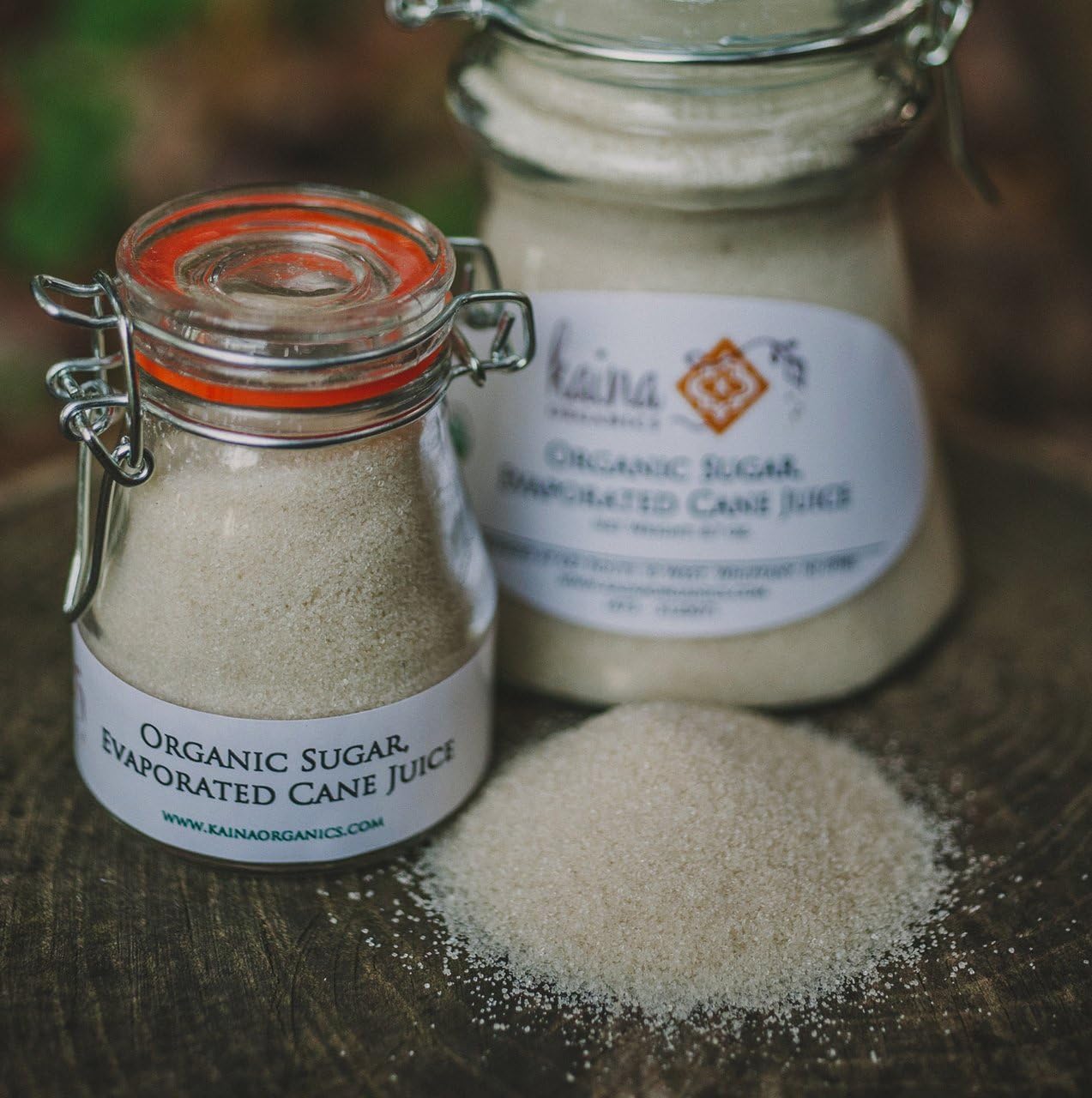 Organic Sugar, Evaporated Cane Juice - 8.7 oz Large Glass Jar