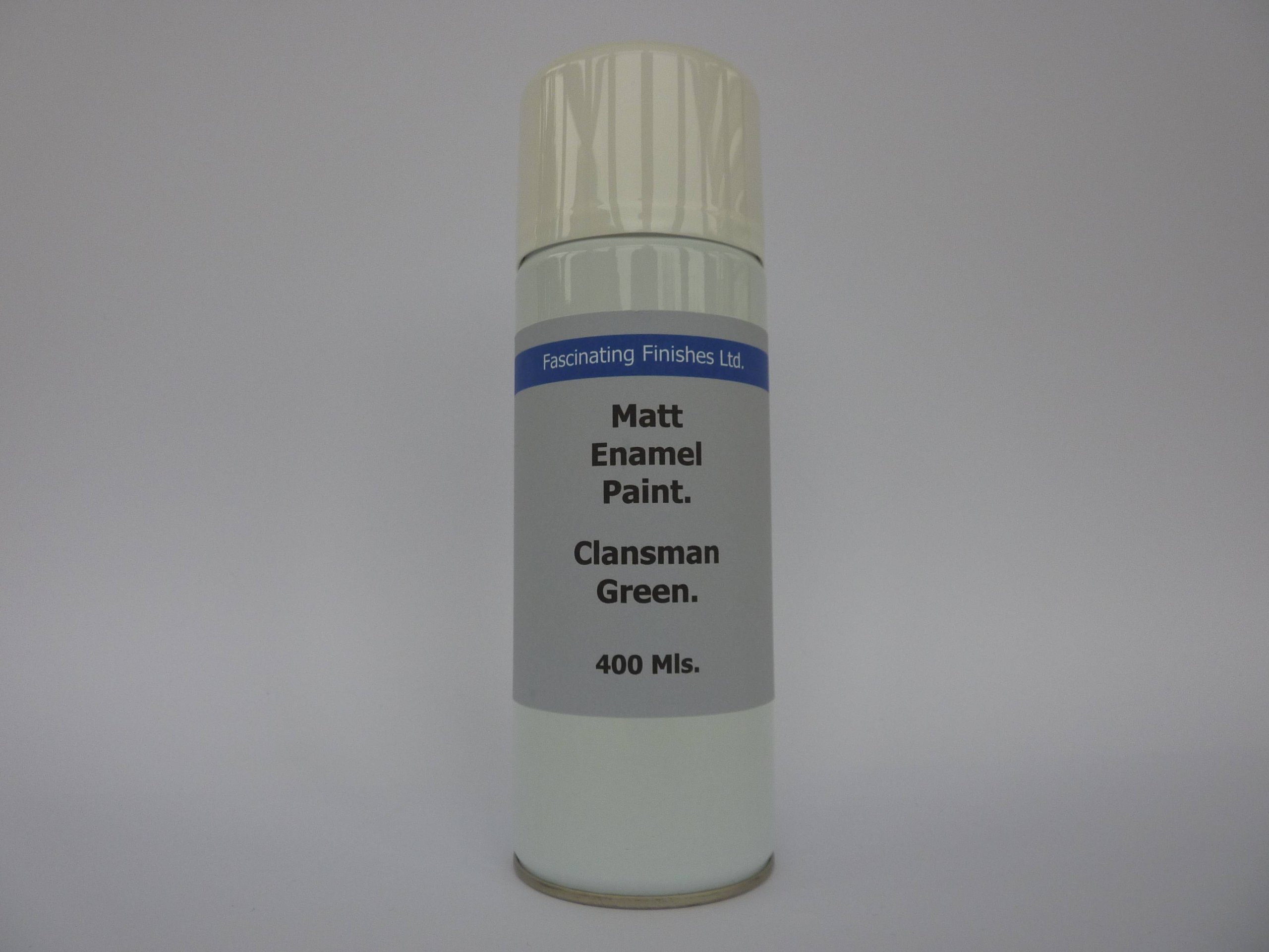 Fascinating Finishes Ltd 1 x 400mls Aerosol Clansman Green Matt Finish Radio Spray Paint