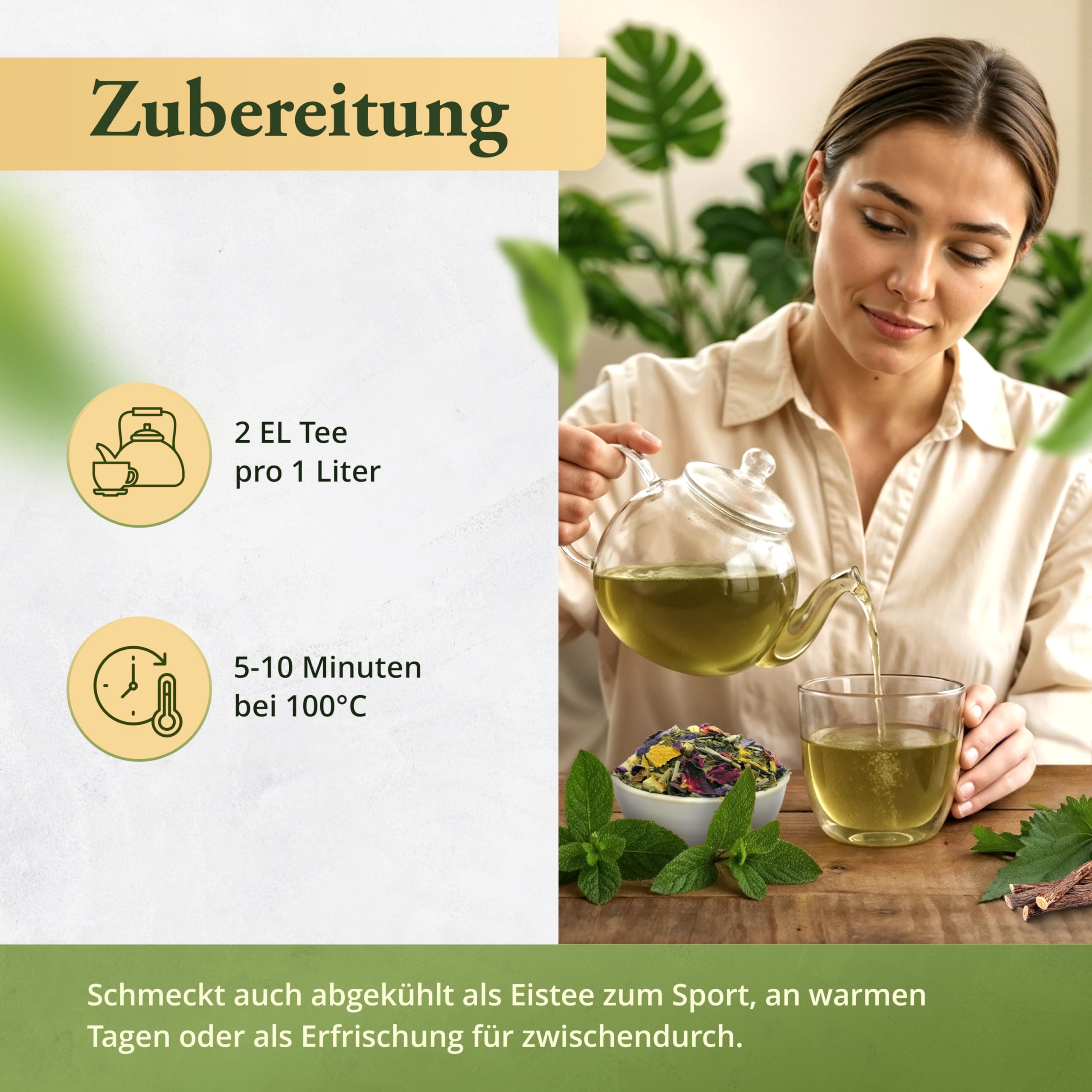 TeaClub Ayurvedischer Kräutertee Lose 500g – Ingwer Zitronengras Herbal Tea | Koffeinfreier Ayurveda-Tee, Ingwer, Zitronengras & Süßholzwurzel, natürliche Süße, Süßholzwurzel Tee Mischung glutenfrei