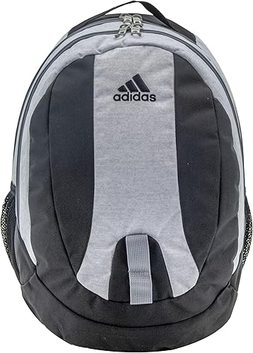 adidas Mochila unisex para diario, color blanco jersey, negro y gris, talla única