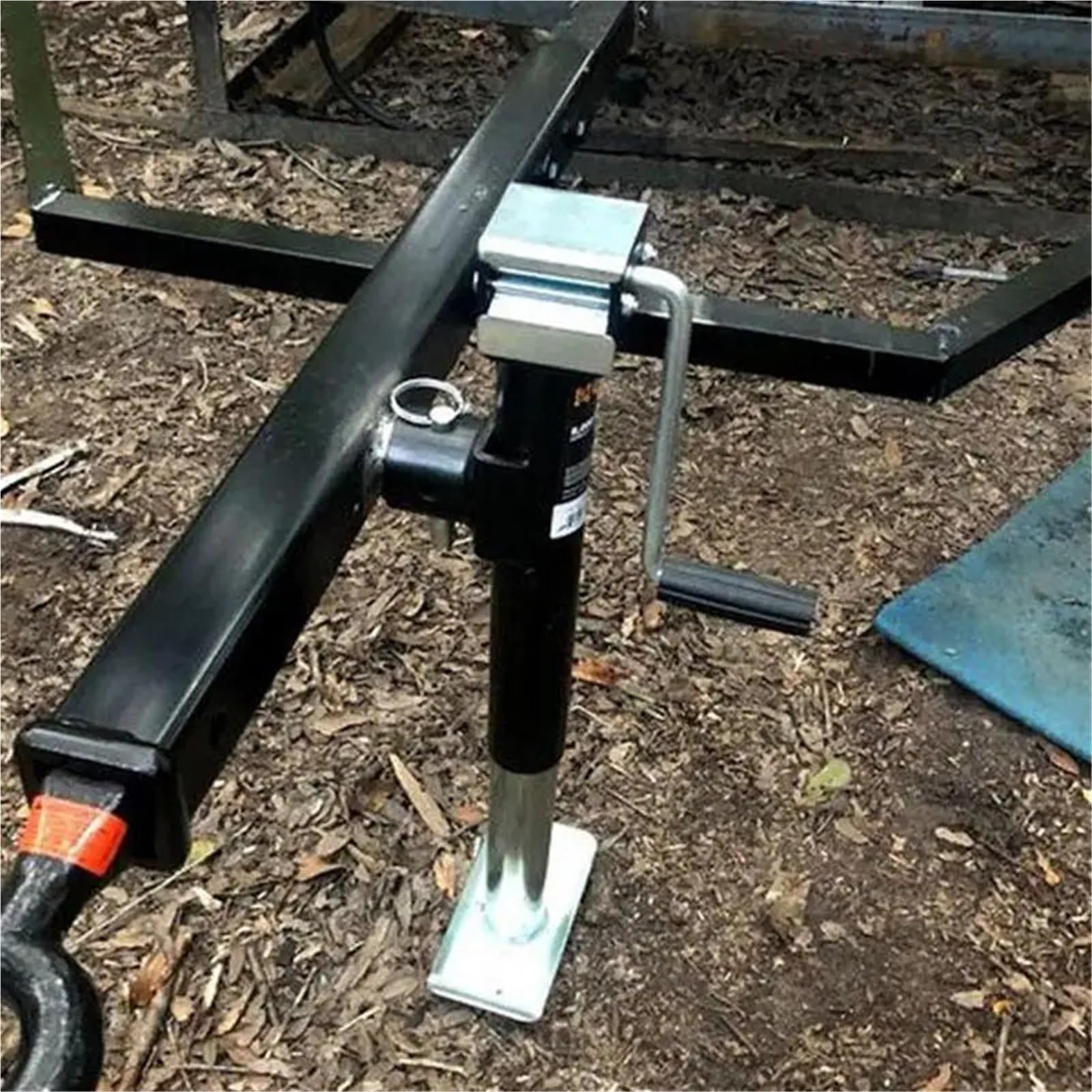 Anhänger Stabilisator RV-Anhängerheber, 2000/5000 Pfund, 10/15 Zoll, Top-Wind, vertikaler Reise-Camper-Wagenheber, höhenverstellbar, RV-Hebeständer, Stützbein für Tragbar(5000Lbs 15 inches)