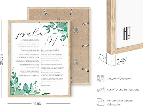 Miniatura 3 de HAUS AND HUES Arte de pared del Salmo 91, versículos de la Biblia, citas religiosas de pared, versículo bíblico, obra de arte con arte de las