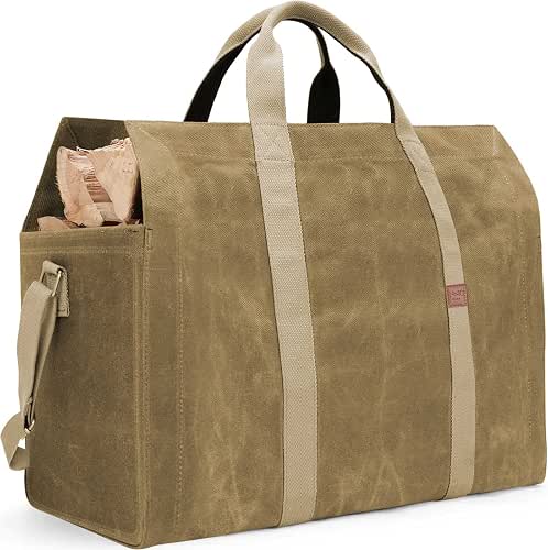 INNO STAGE 22oz Waxed Canvas Fire Wood Log Carrier Tote