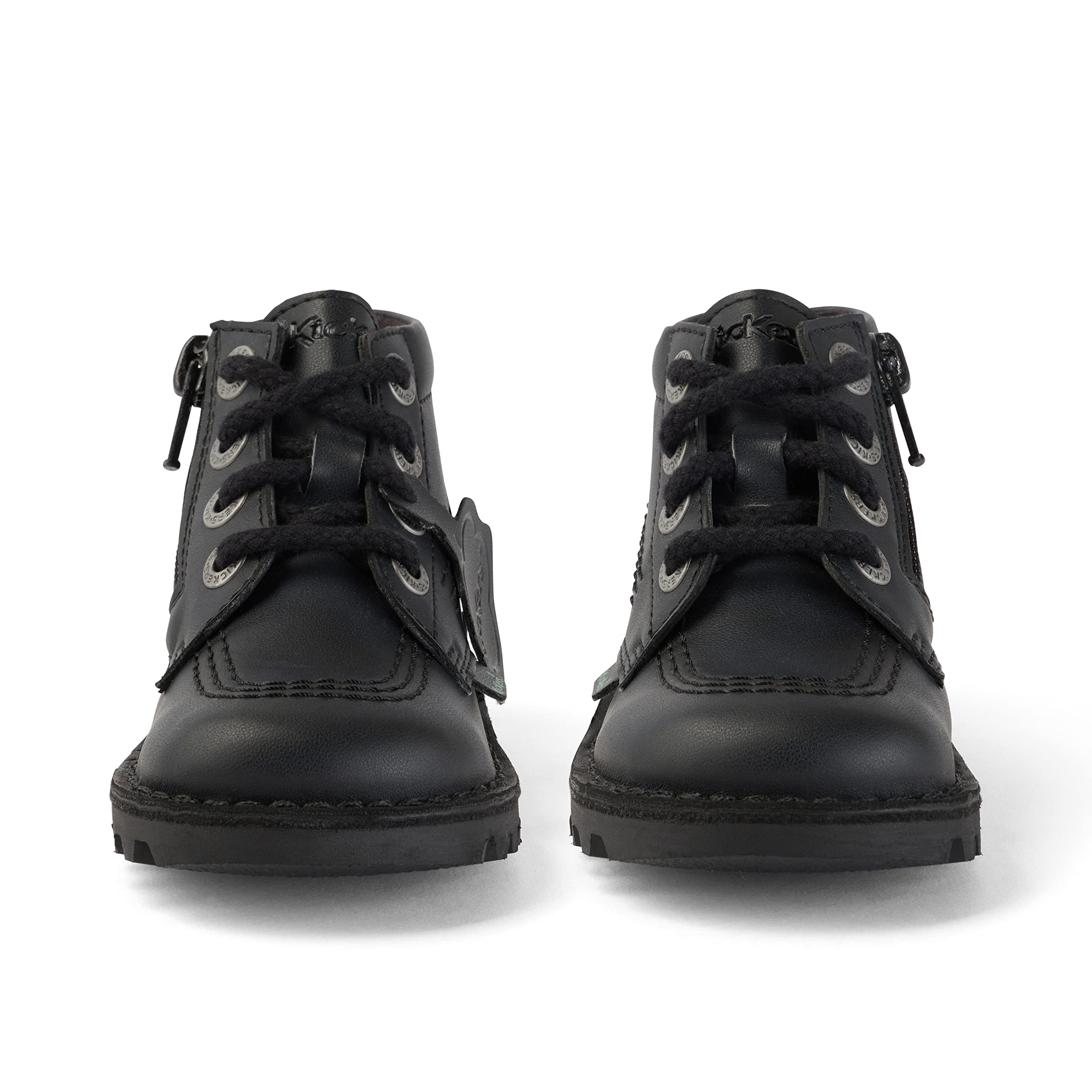 Kickers Mixte bébé Hi Vegan Synt Iu Noir Bottine
