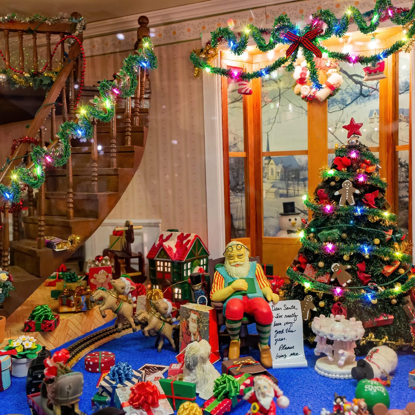 Wichtel Lichterkette Miniatur LED - 4 Rollen Für Puppenhaus & Wichtelhaus Deko