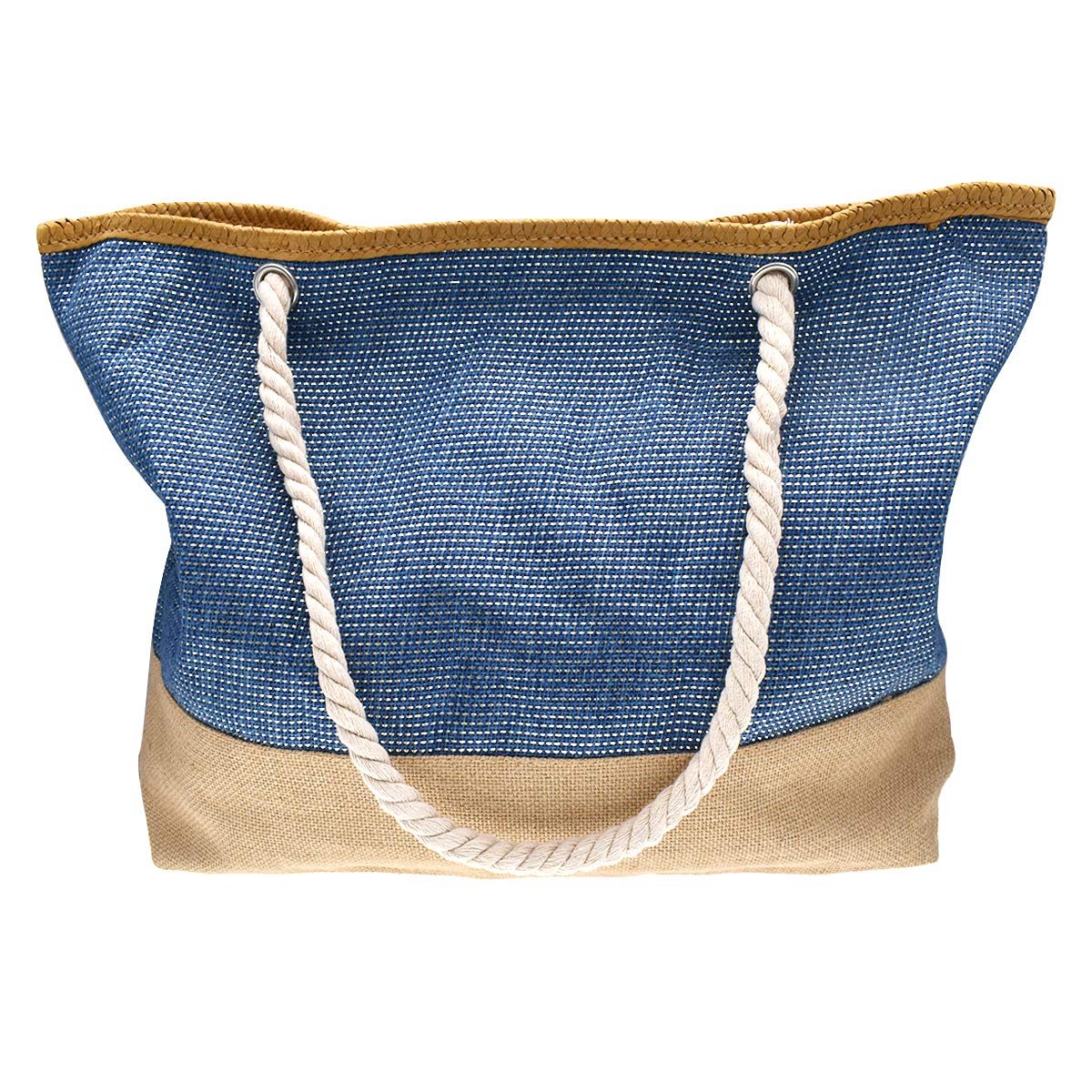utopLarge Beach bag for Women Straw Beach Tote Bags Cotton Rope Handles Durable Lightweight with Large Capacity Bags