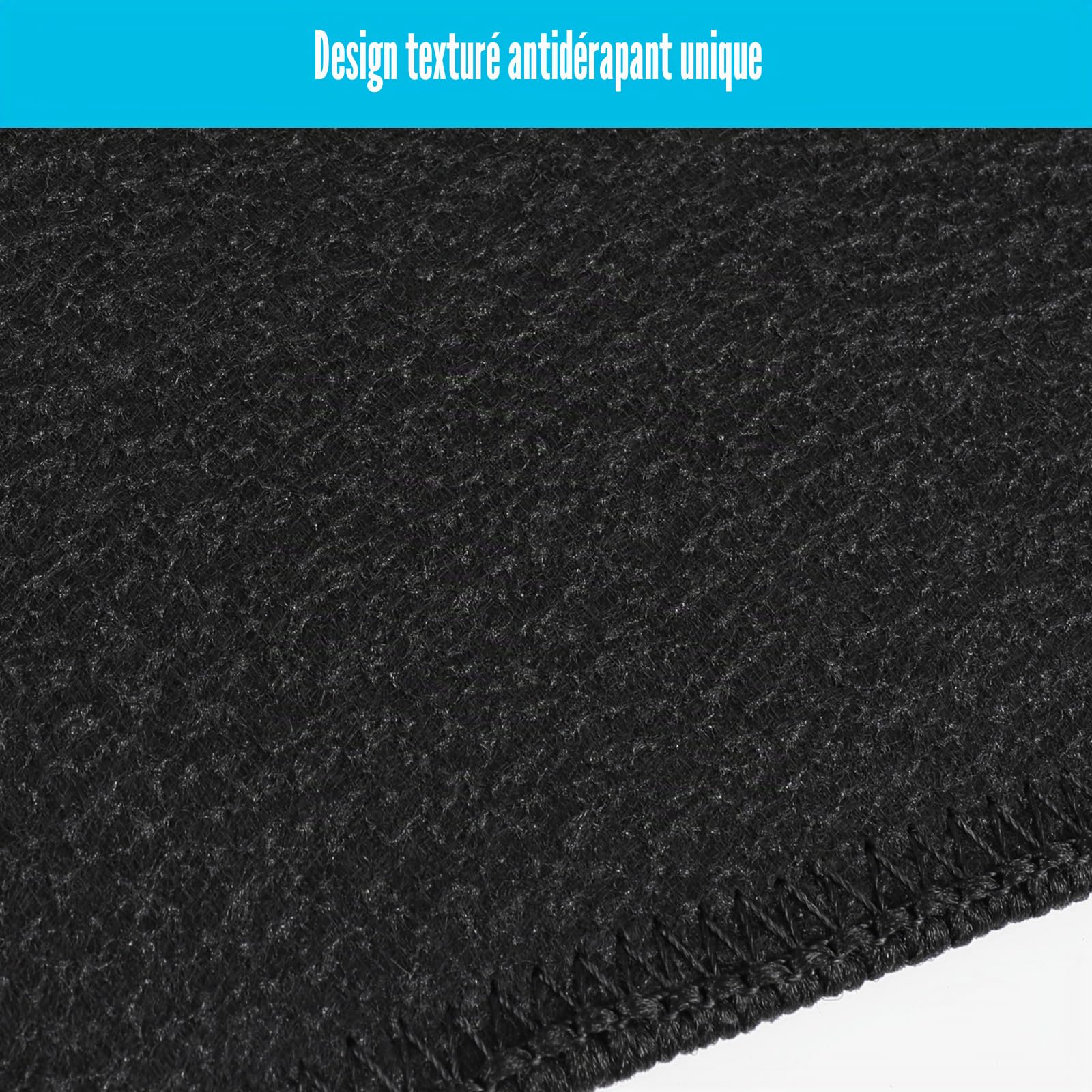 Pack de 4 Tapis de Sol Remplacement pour VW T5 T6, Paillasson Entrée, Paillasson Entrée Durable, Tapis Entrée de Caravane pour 2 Portes Coulissantes | Tapis de porte d'entrée résistant pour 2 portes coulissantes
