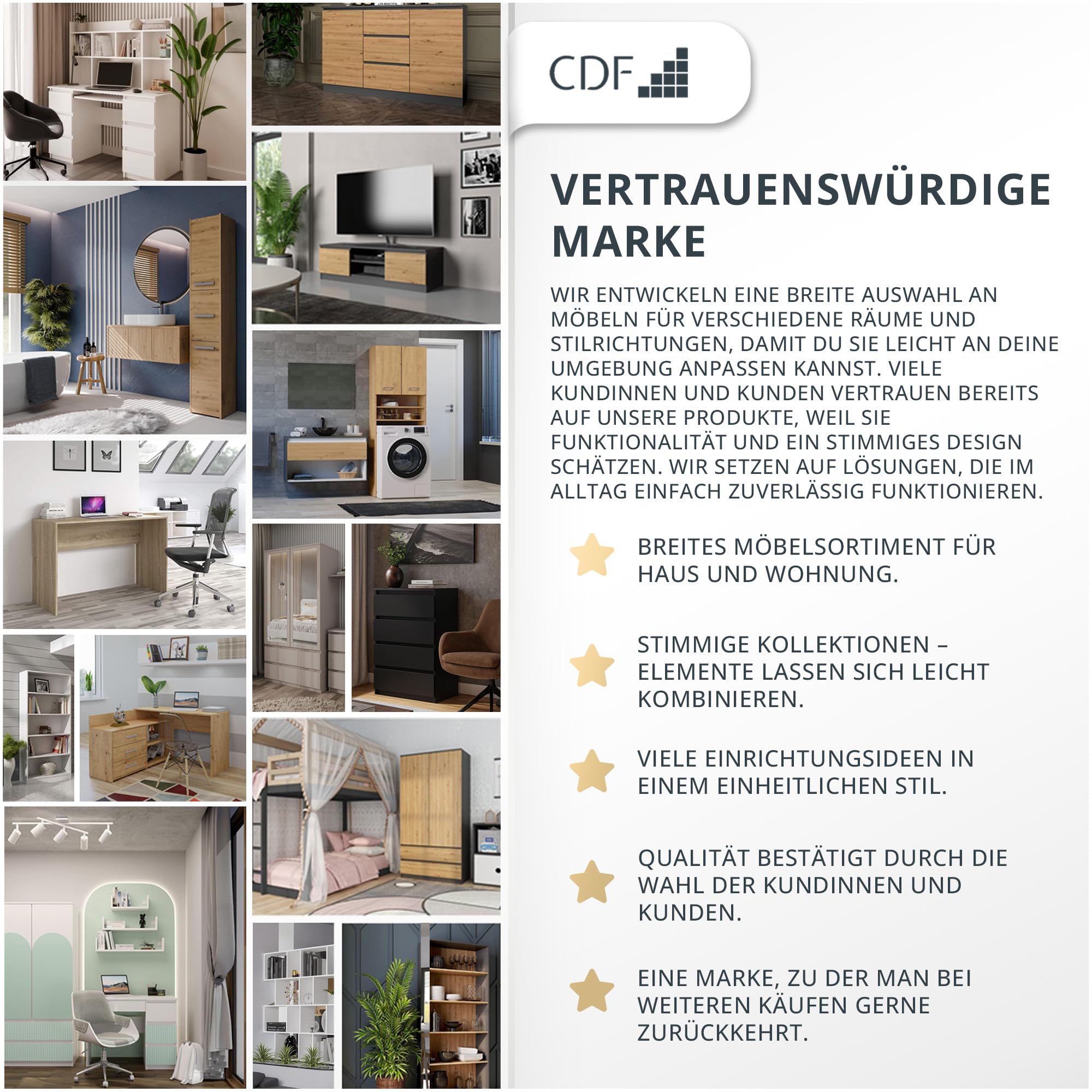 CDF Bücherregal mit 8 Fächern Würfelregal offenen Würfeln für Wohnzimmer Studio 2x4 Regal Stufenregal Ordnungssystem für Bücher Deko Fotos Arbeitszimmer Flur Eiche Sonoma 30x147x75 cm