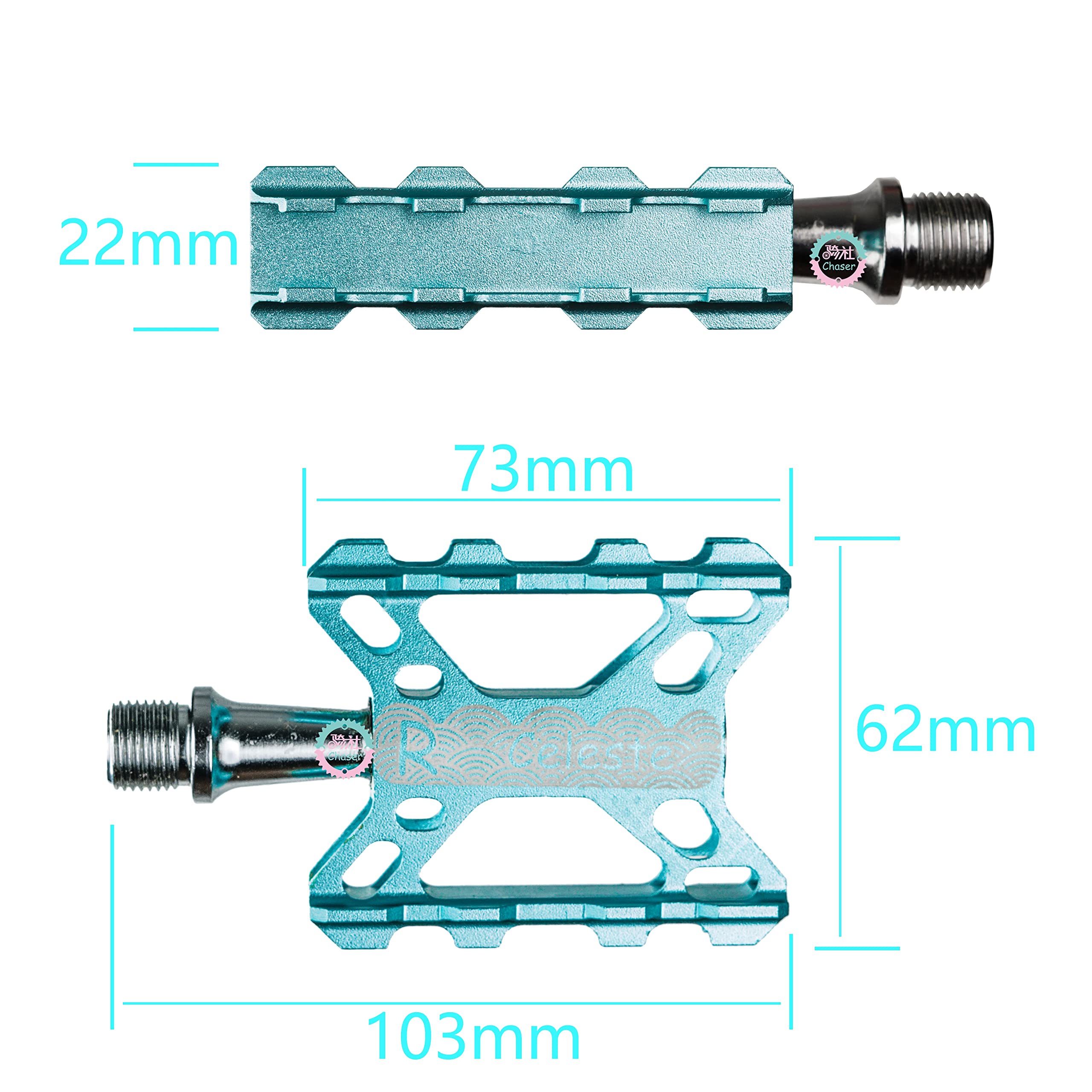 CELESTE PARTS Road Bicycle pedals ultralight aluminum alloy