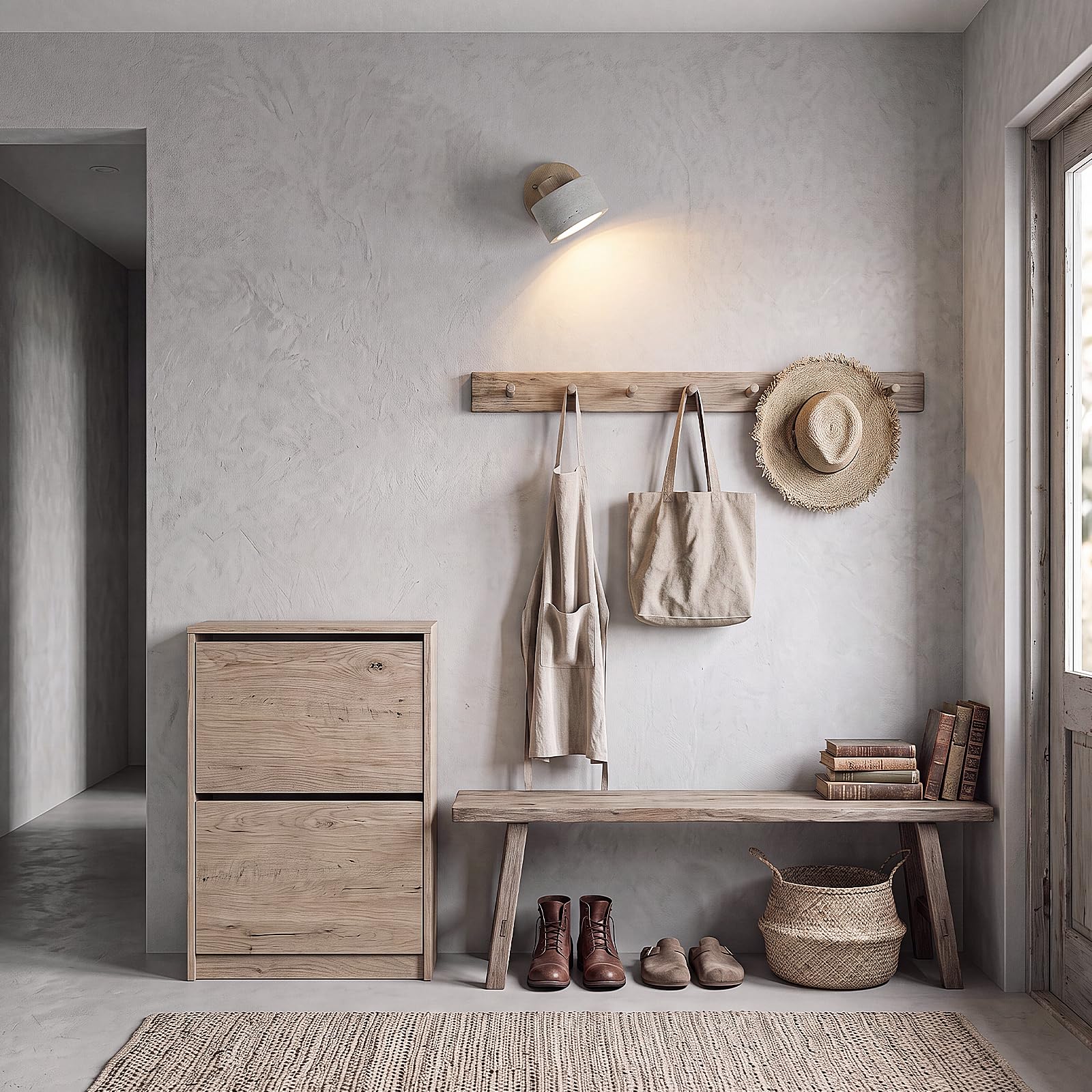 Lámpara de pared de travertino amarillo iluminación de pared estilo wabi-sabi lámparas accesorios de iluminación adecuados para dormitorio comedor cocina pasillo vestíbulo madera natural