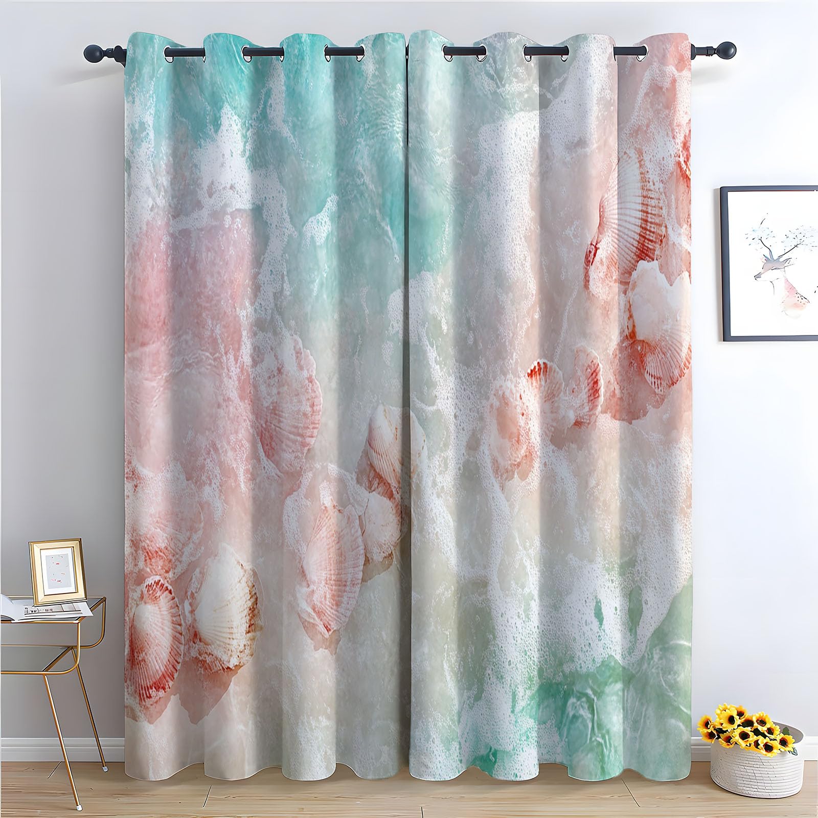 Rideaux thermiques automne pour salon moderne isolant anti-froid 140x180cm