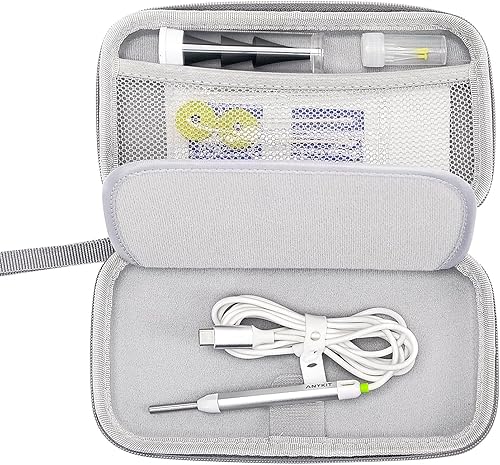 Miniatura 6 de Anykit Bolsa de transporte para otoscopio digital original, funda rígida de gran capacidad mejorada