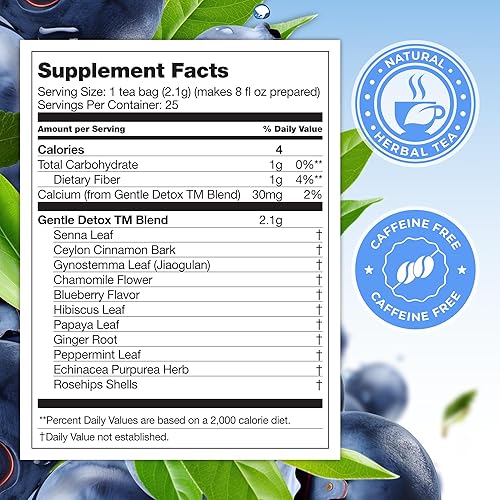 Miniatura 9 de Total Tea Suave té de desintoxicación Suplemento Té de Hierbas con equinácea, cbox, 1, 1