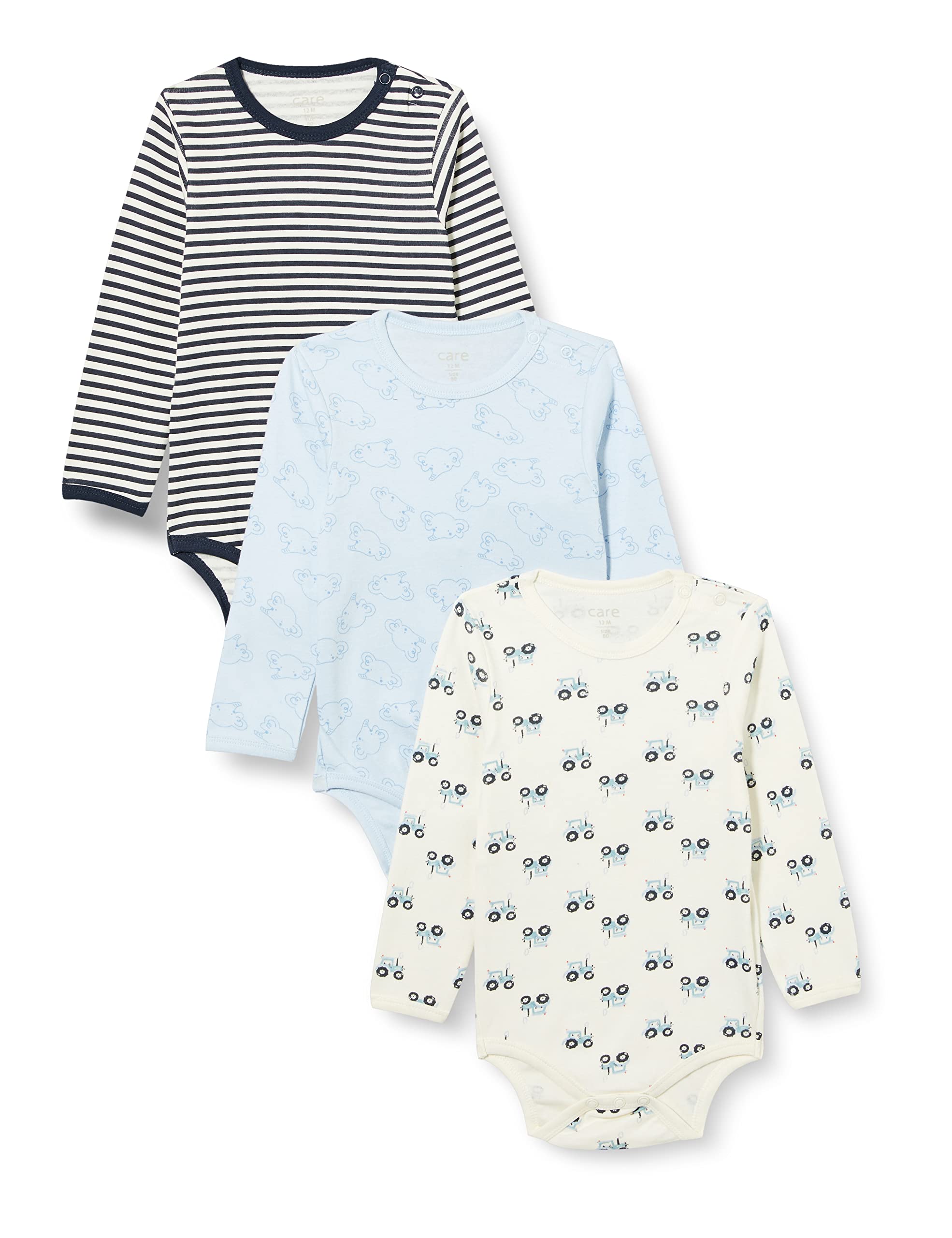 Care Baby Body Langarm aus 100% Baumwolle (3er Pack) — view 8