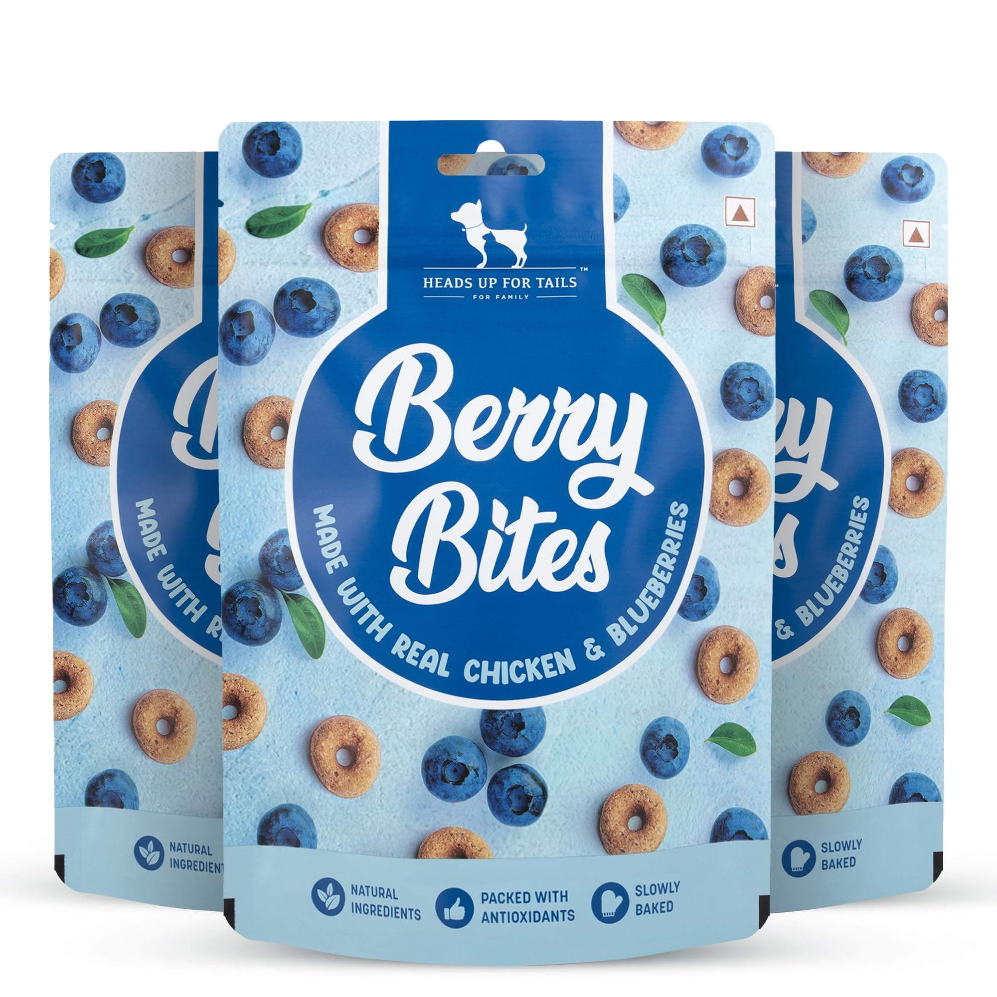HUFT Berry Bites - Chicken & Blueberry Treats for Dogs - 140 g (Pack of 3) (B0CX96QXB6) Amazon Price History, Amazon Price Tracker