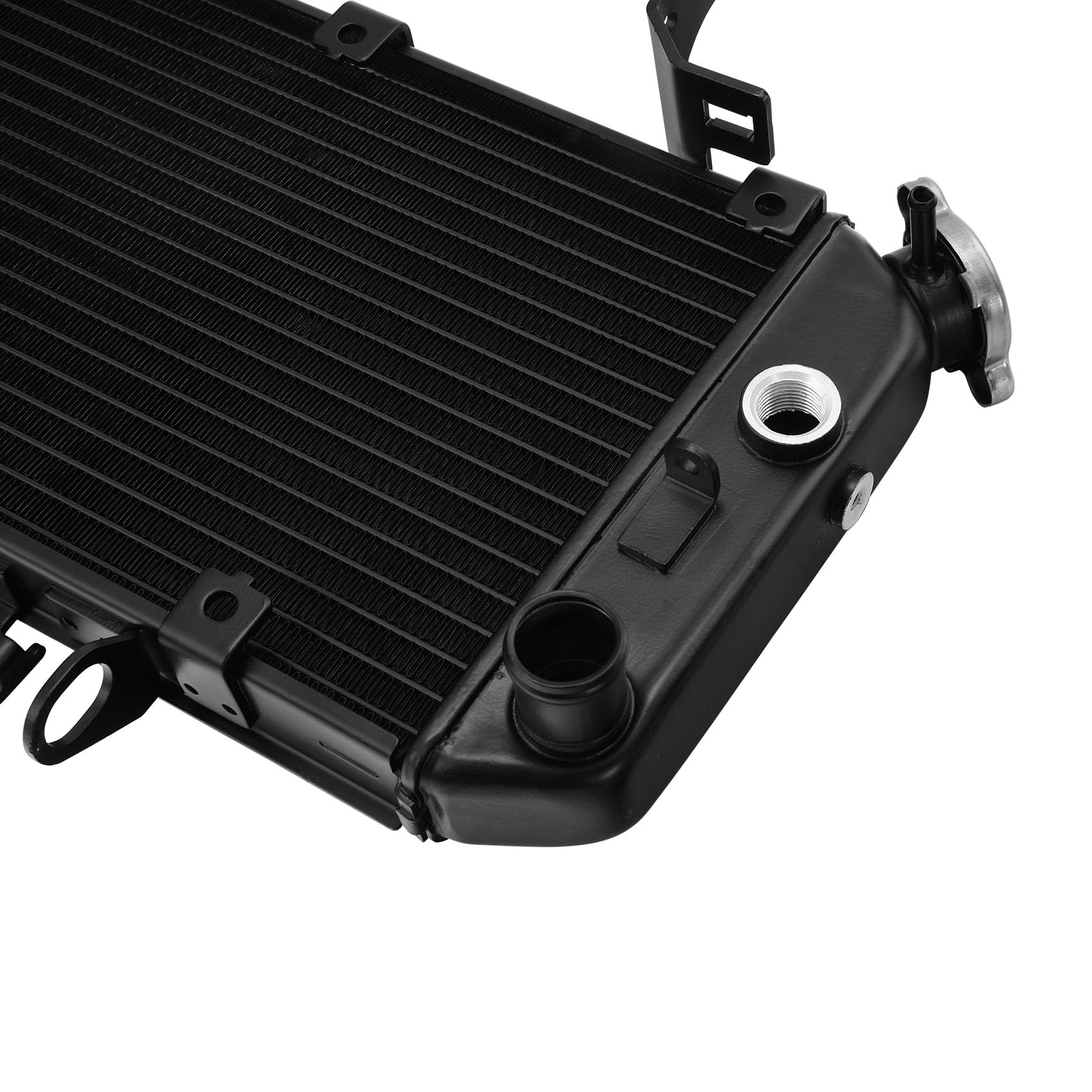 SLMOTO Black Motorcycle Replacement Radiator Water Cooler Cooling Fit For SUZUKI DL650 DL 650 V-Strom 2004 2005 2006 2007 2008 2009 2010 2011