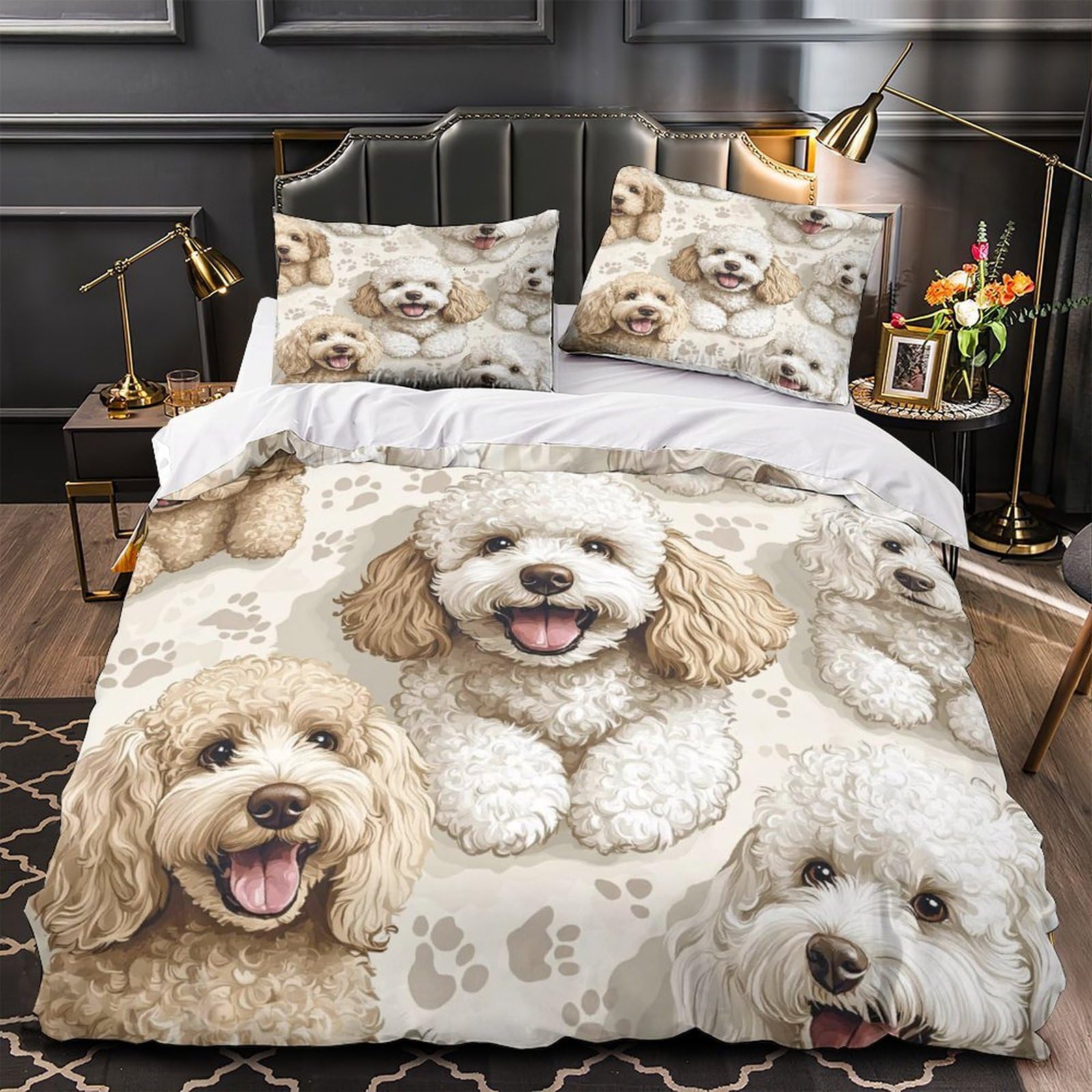 Parure de lit ours polaires en microfibre premium douce Super King