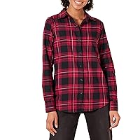 Amazon Essentials Camicia in Flanella Leggera a Maniche Lunghe