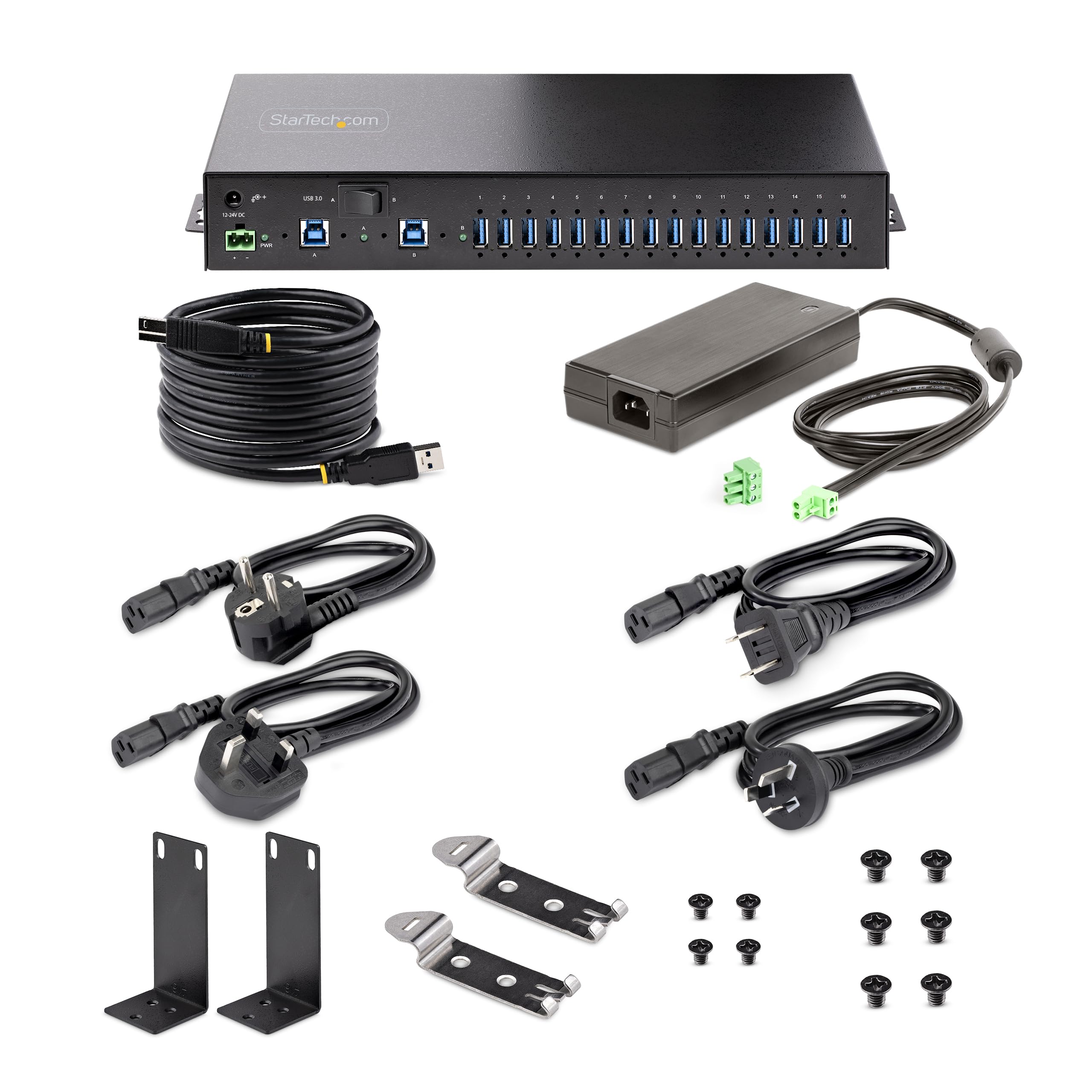 分配器・切替器 StarTech 16-Port USB Hub ICUSB23216FD 16-Port USB-to-Serial Adapter Hub - TAA