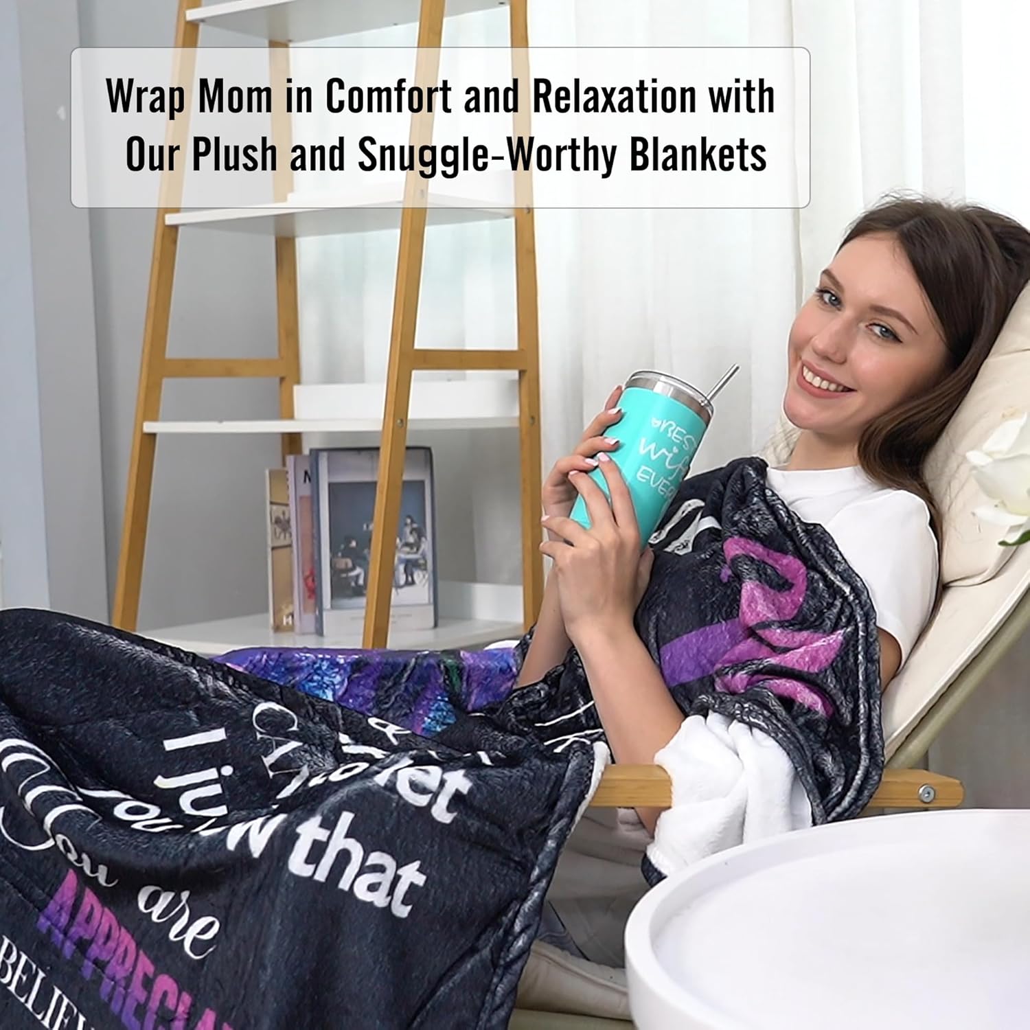 Personalized Gifts to Mom, Flannel Blankets Gift from Son Birthdays Mother's Day Soft Throw Blankets for Mom Couch Bed Blanket (to My Mom,Size:60x80 inches)