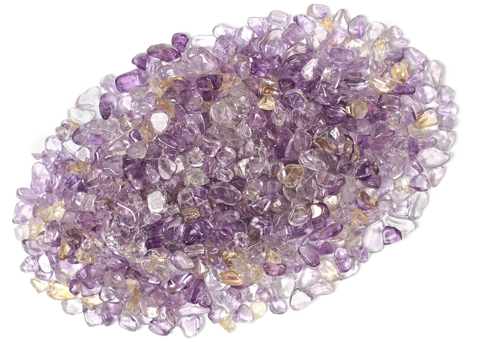 ZenQ 1 lb Crystal Chips, Tumbled Stone Chips for Crafts