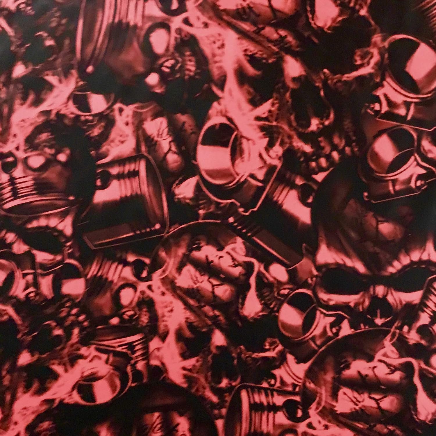 Hydrographic Film Skulls Prime Combo Kit Brotherhood Skulls Metal Look Transparent Black and Clear Hydrographic Water Transfer Film Activator Combo Kit Hydro Dipping Dip Demon