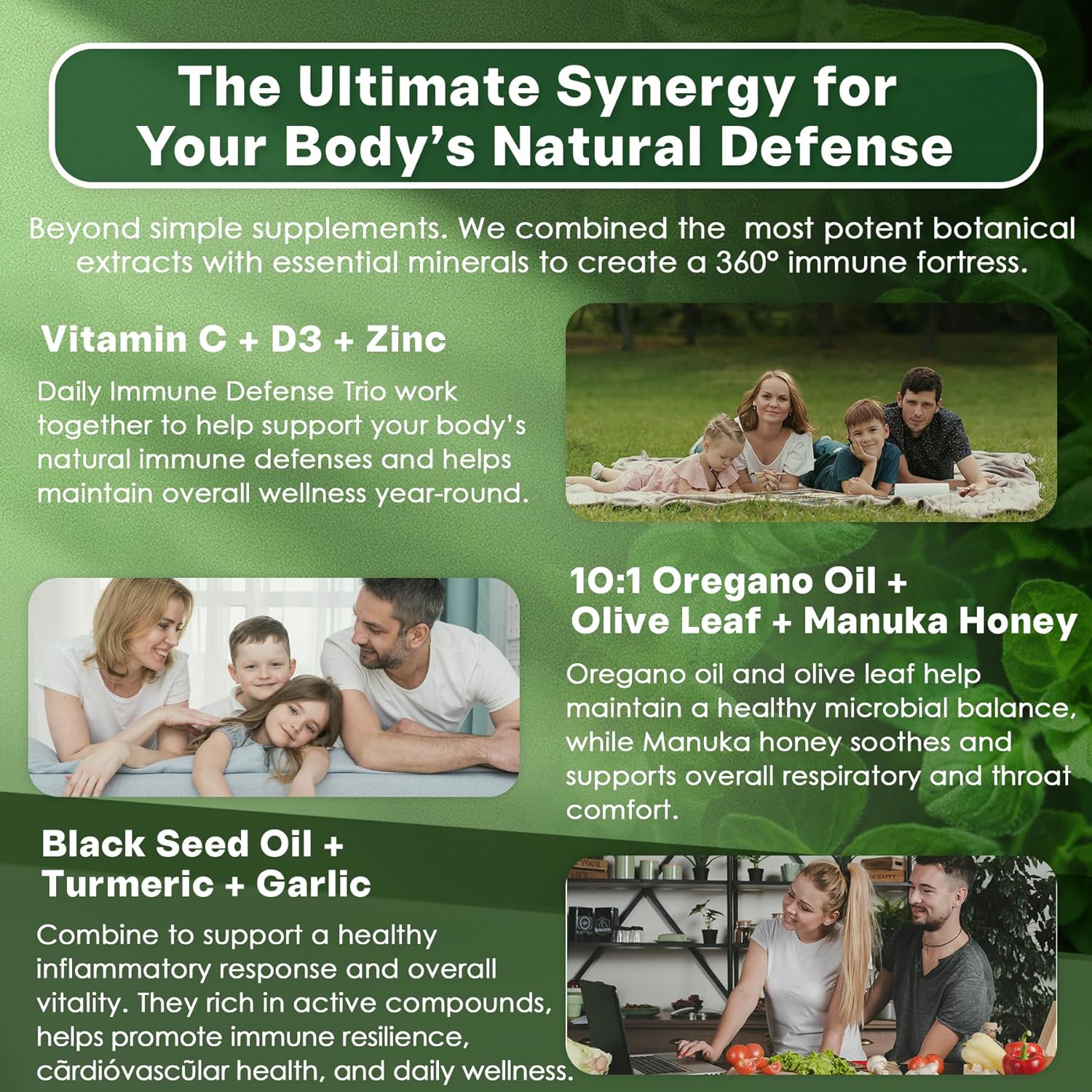 Oil of Oregano with Black Seed Oil Gummies, Elderberry & Garlic, 12-in-1 Oregano Oil Supplement w/ Vitamin C, D3 & Zinc for Immune & Respiratory Support, Aceite de Orégano Cápsulas Replacement, 60 Cts
