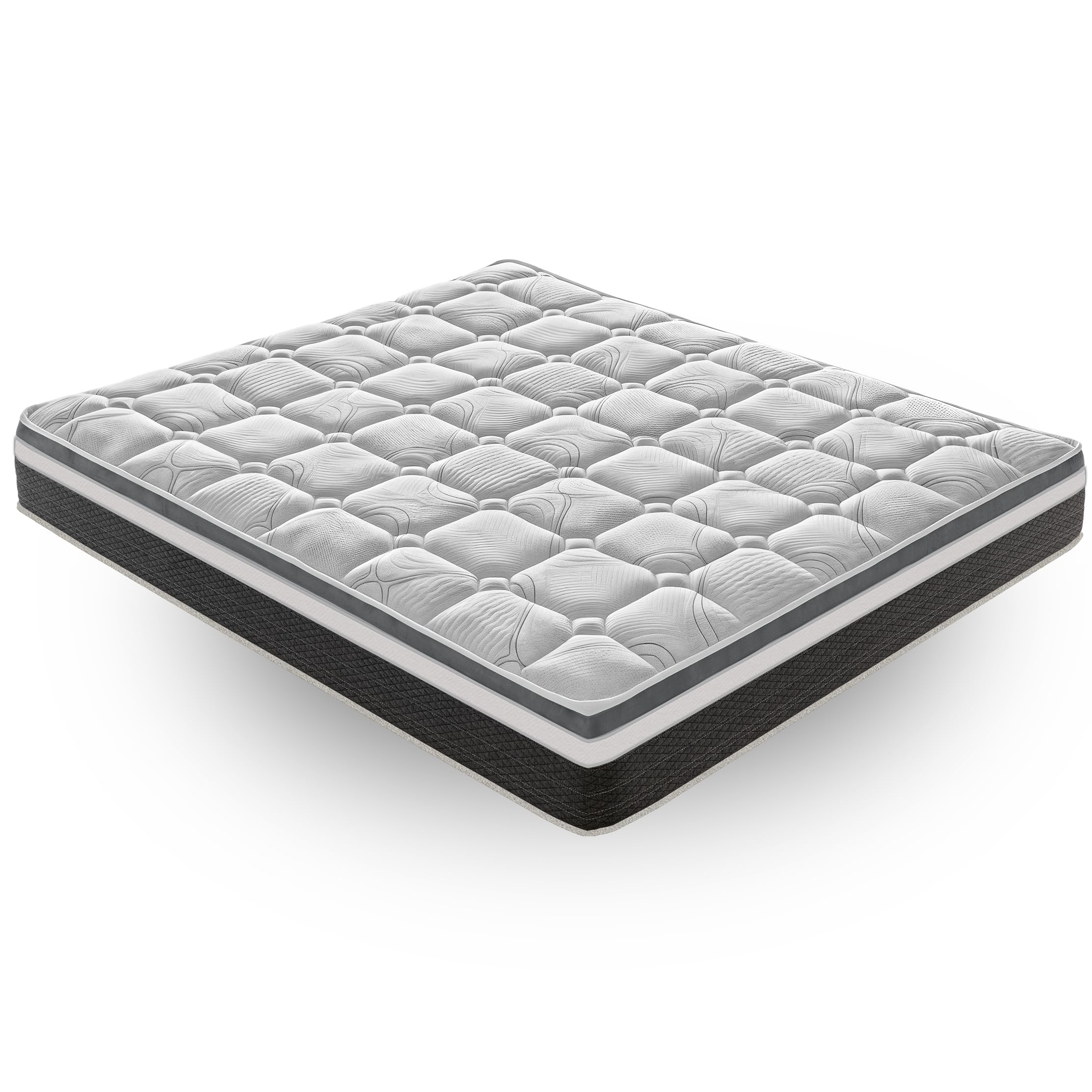 materassi e doghe - Materasso Memory Foam Alto 20 o 30 cm - Ortopedico - 13 Zone di Comfort - 100% Made in italy - Massima Traspirabilità (Matrimoniale 160x190 cm, Alto 30 cm)
