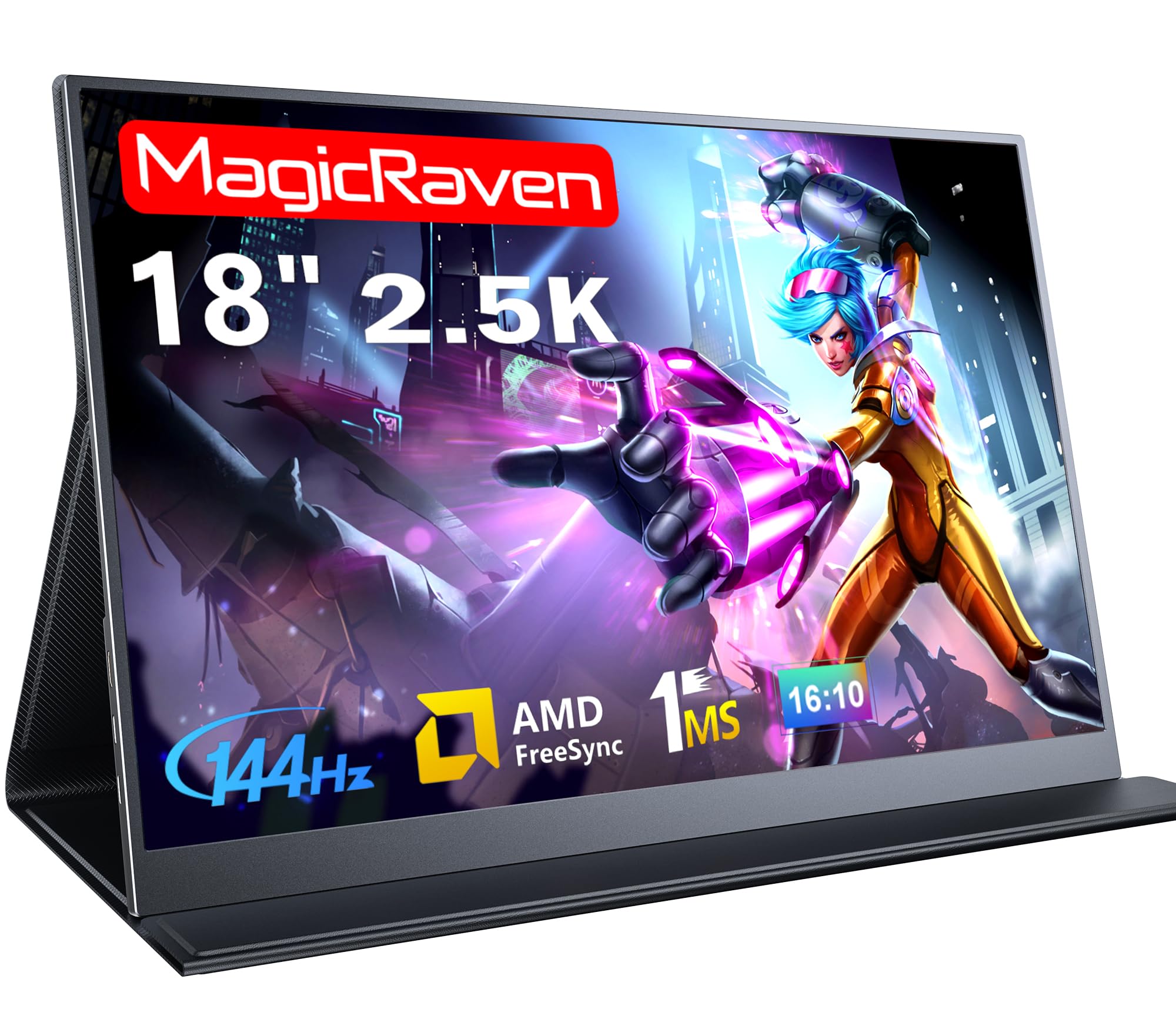 Amazon.co.jp: MAGICRAVEN モバイルモニター 18インチ 2.5K 144Hz 高速 