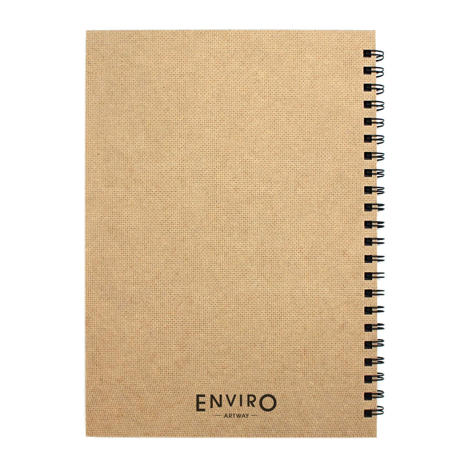Artway Enviro spiralna czarna karta szkicownik A4. 30 stron/60 stron ciężkiego papieru z recyklingu, 270 g/m², czarny papier/karta